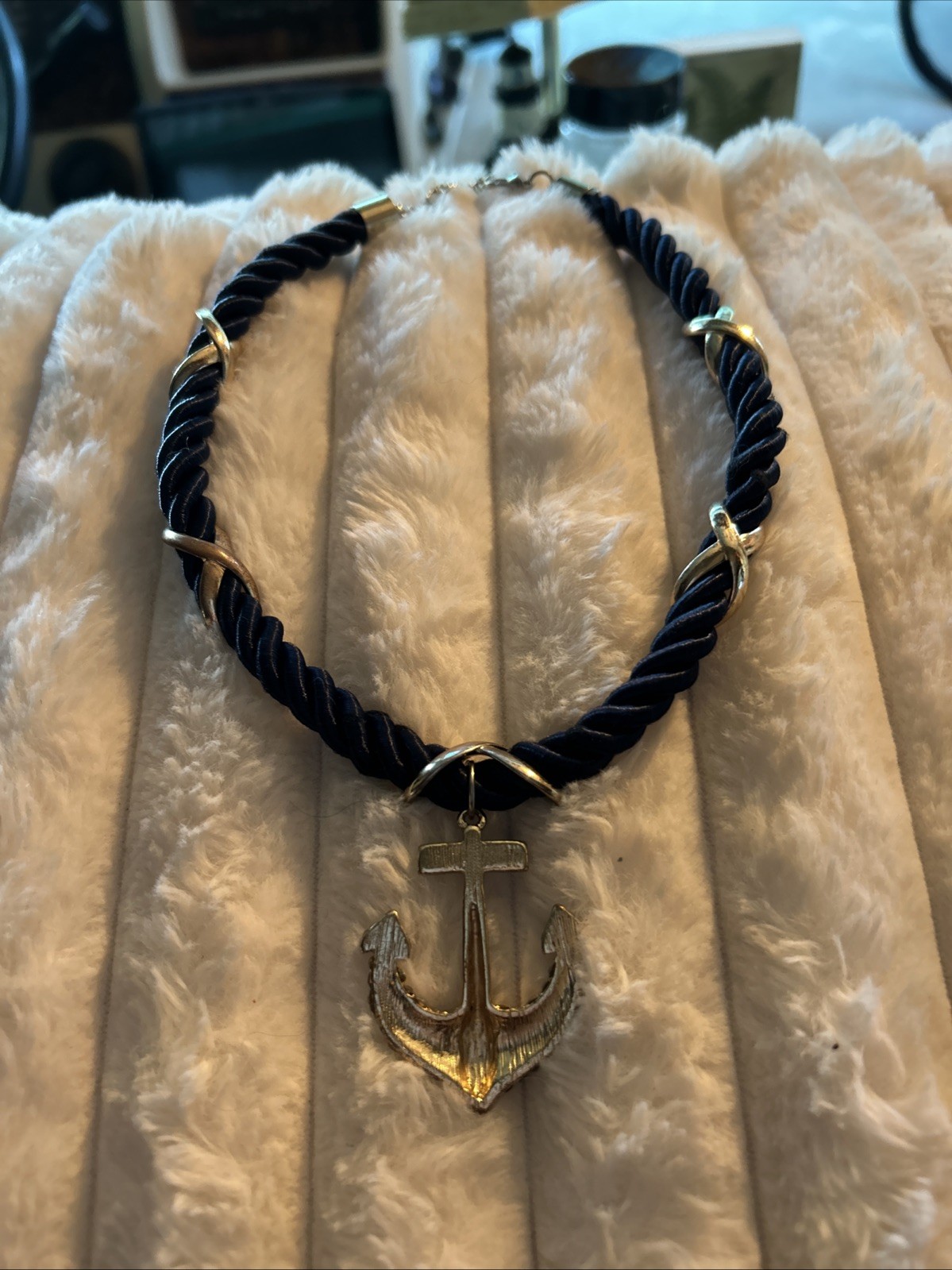 Summer Is Not Over With This Beautiful Anchor Necklace Lots Of Sparkle