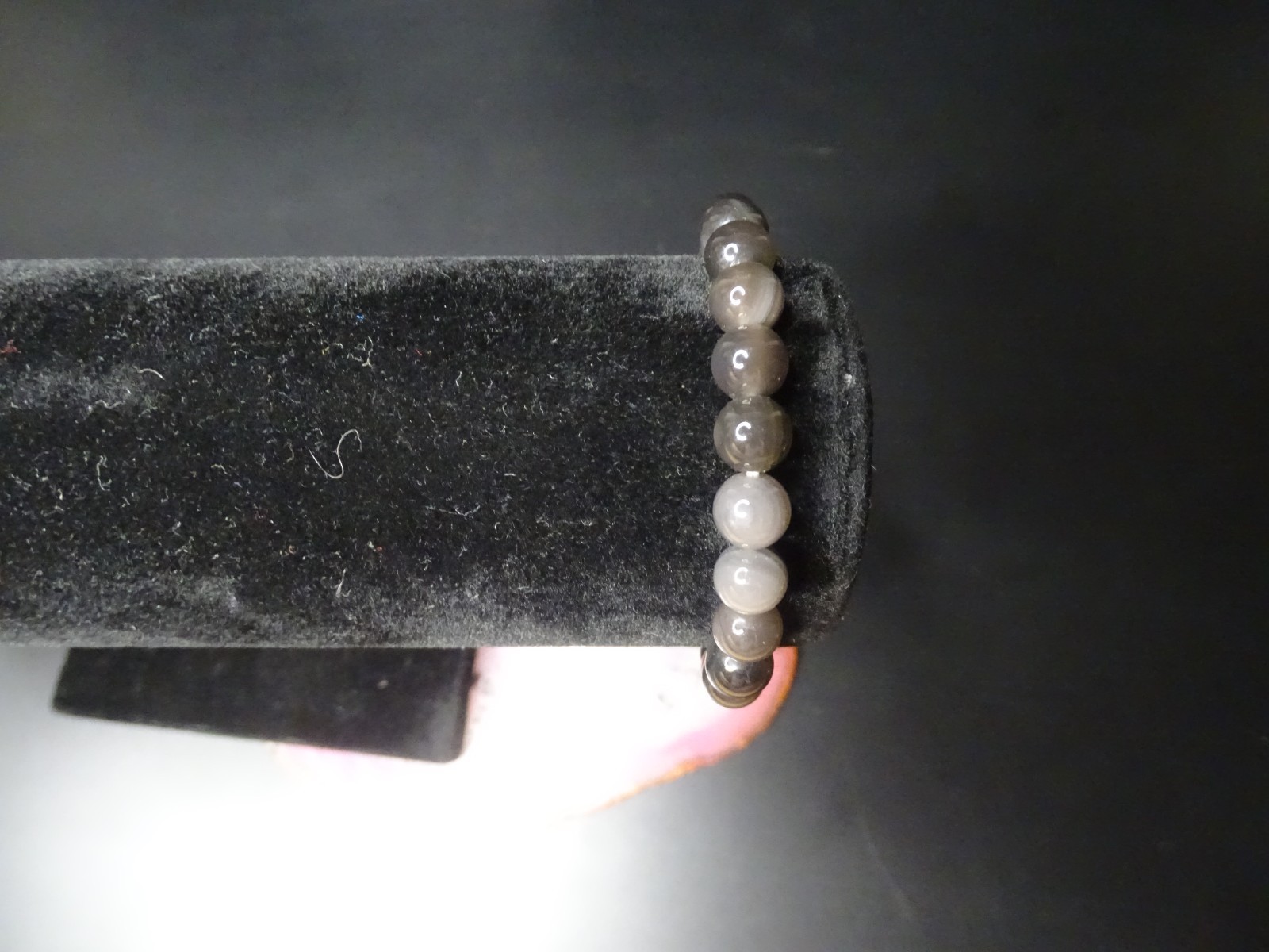 Gorgeous Southwestern Handcrafted Beaded Agate Stretch Bracelet 15.42g