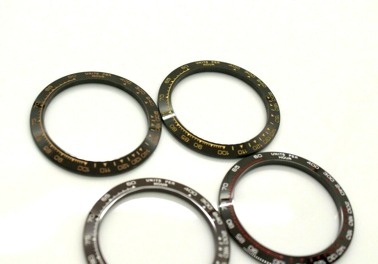Ceramic Bezel Inserts Fits for Rolex Daytona Rose Gold, White Red , Black White