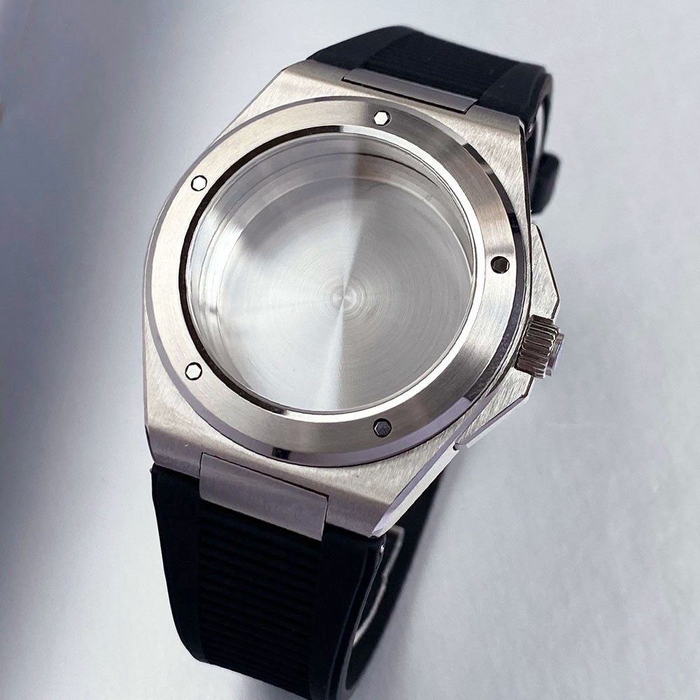 Tandorio 40mm Stainless Steel 10ATM Sapphire Glass Watch Case Fit NH35 ETA2824