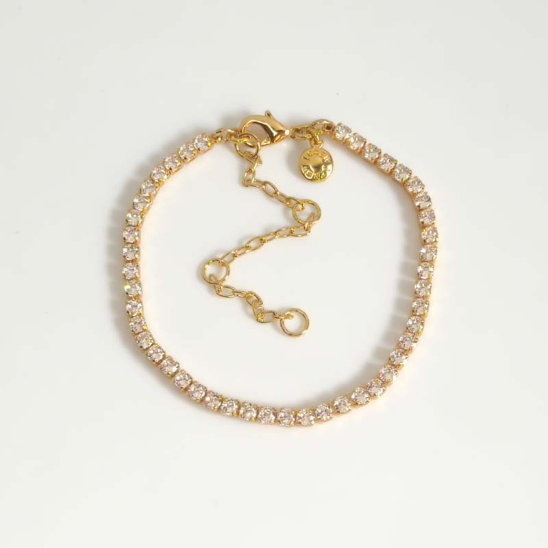 New 7.5″ Jcrew CZ Tennis Station Bracelet Chic Women Party Vacation Jewelry Gift