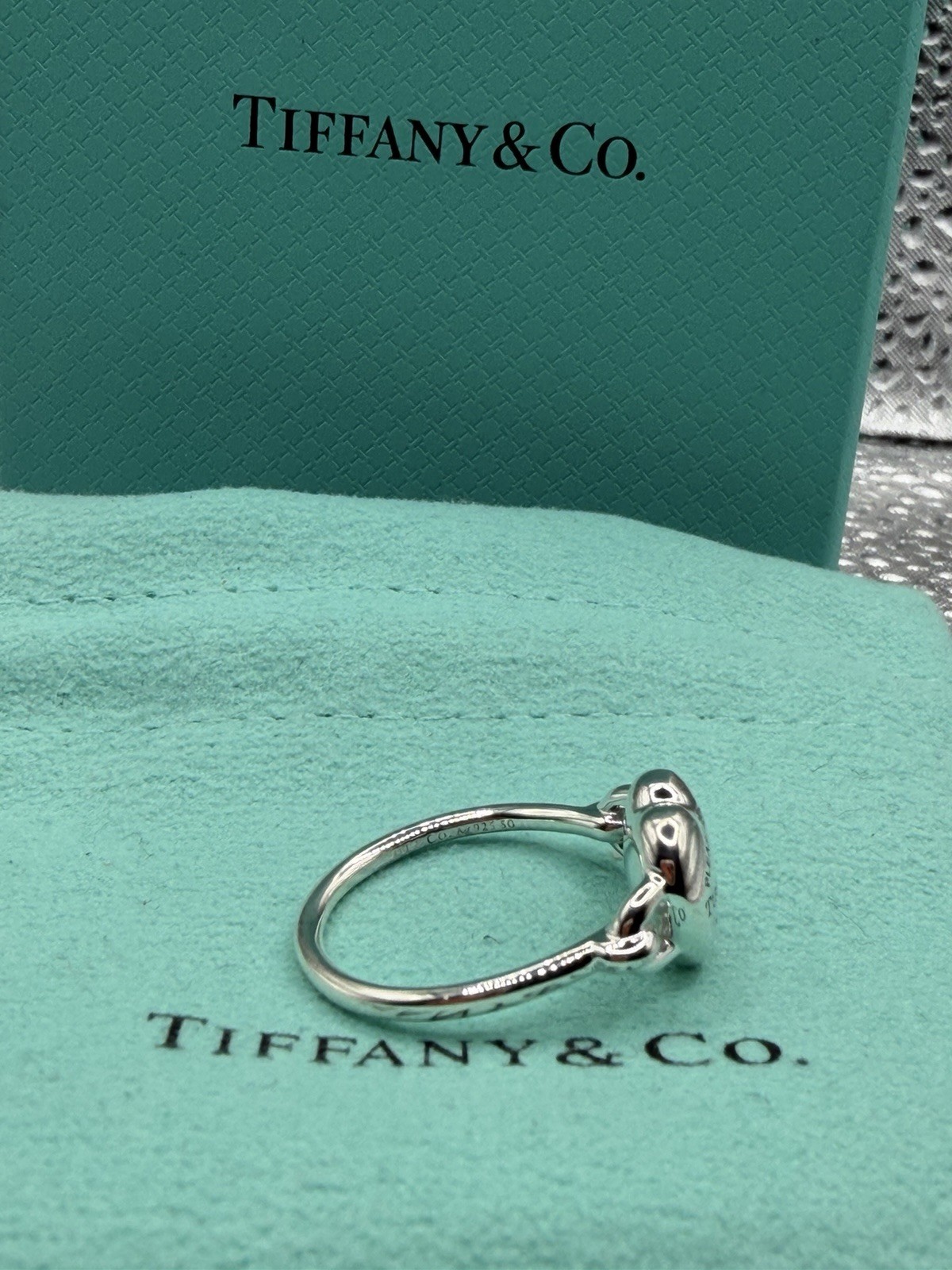 Tiffany & Co. Sterling Silver Return To Tiffany Full Heart Ring size 6