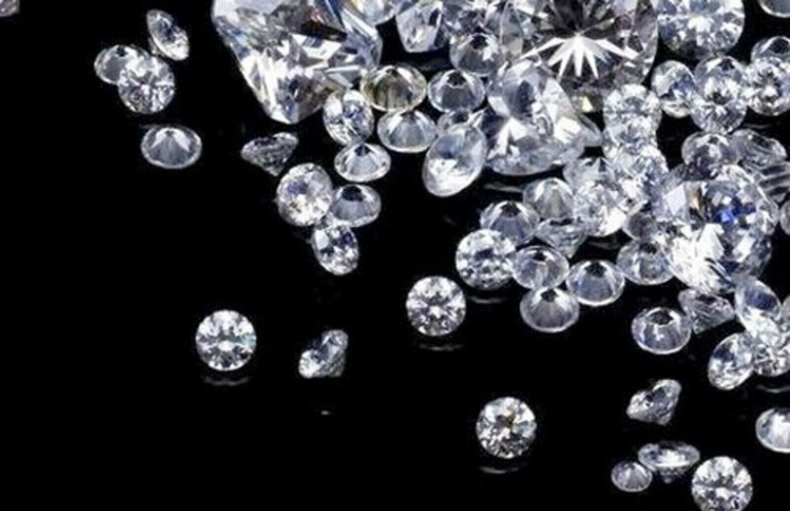 575 Pcs CVD Loose Diamond Lot Round 0.70 MM H-Color, IF-Clarity Certified- 1 Ct
