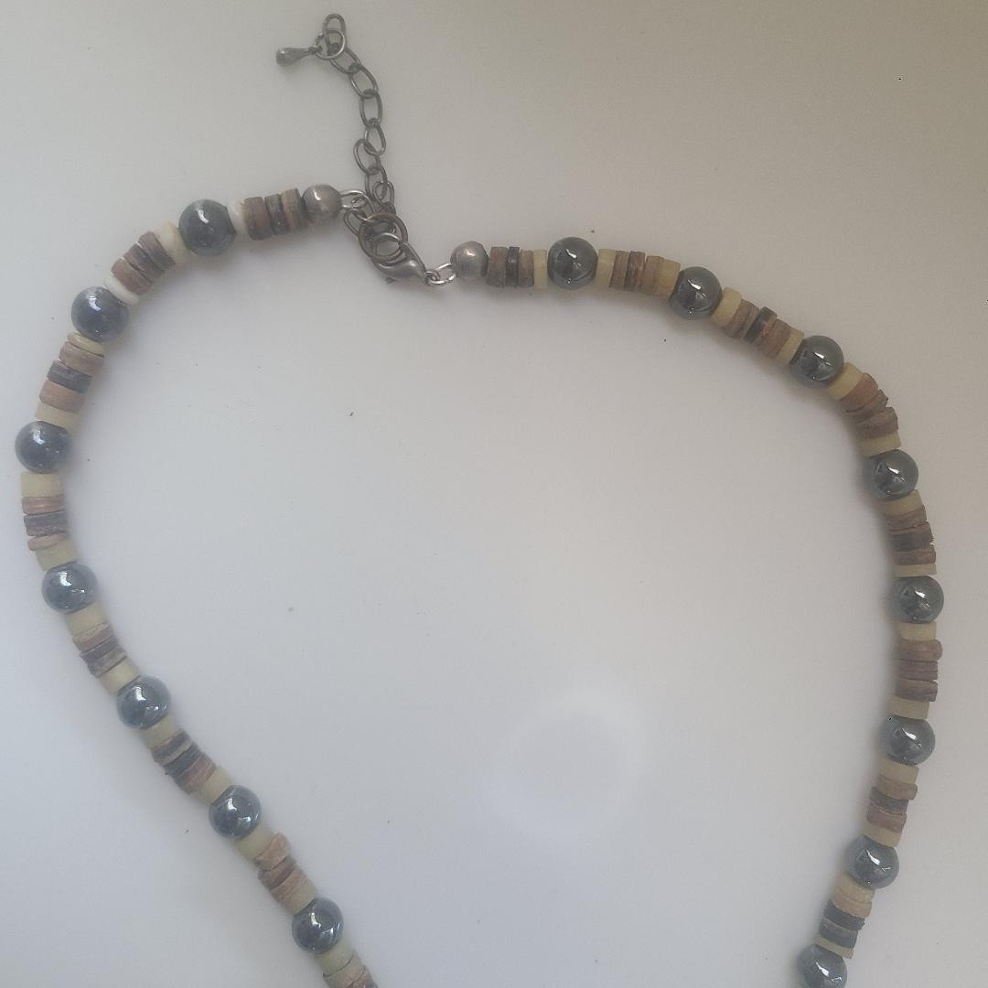 Indian Arrowhead Vintage 1970’s Groovy Bead Choker Necklace – Hippie Bohemian