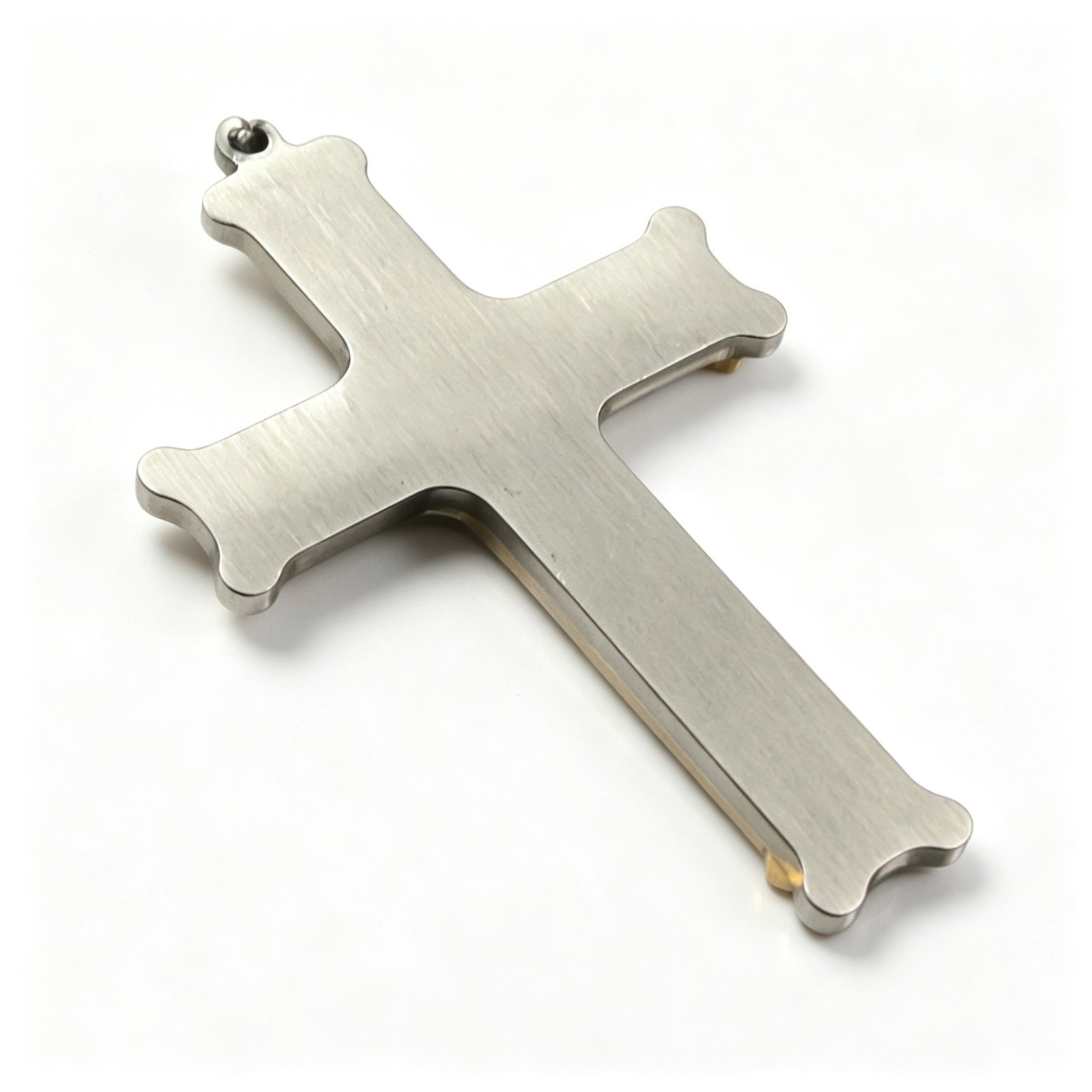 Men Gold Silver Black Jesus Cross Only Pendant