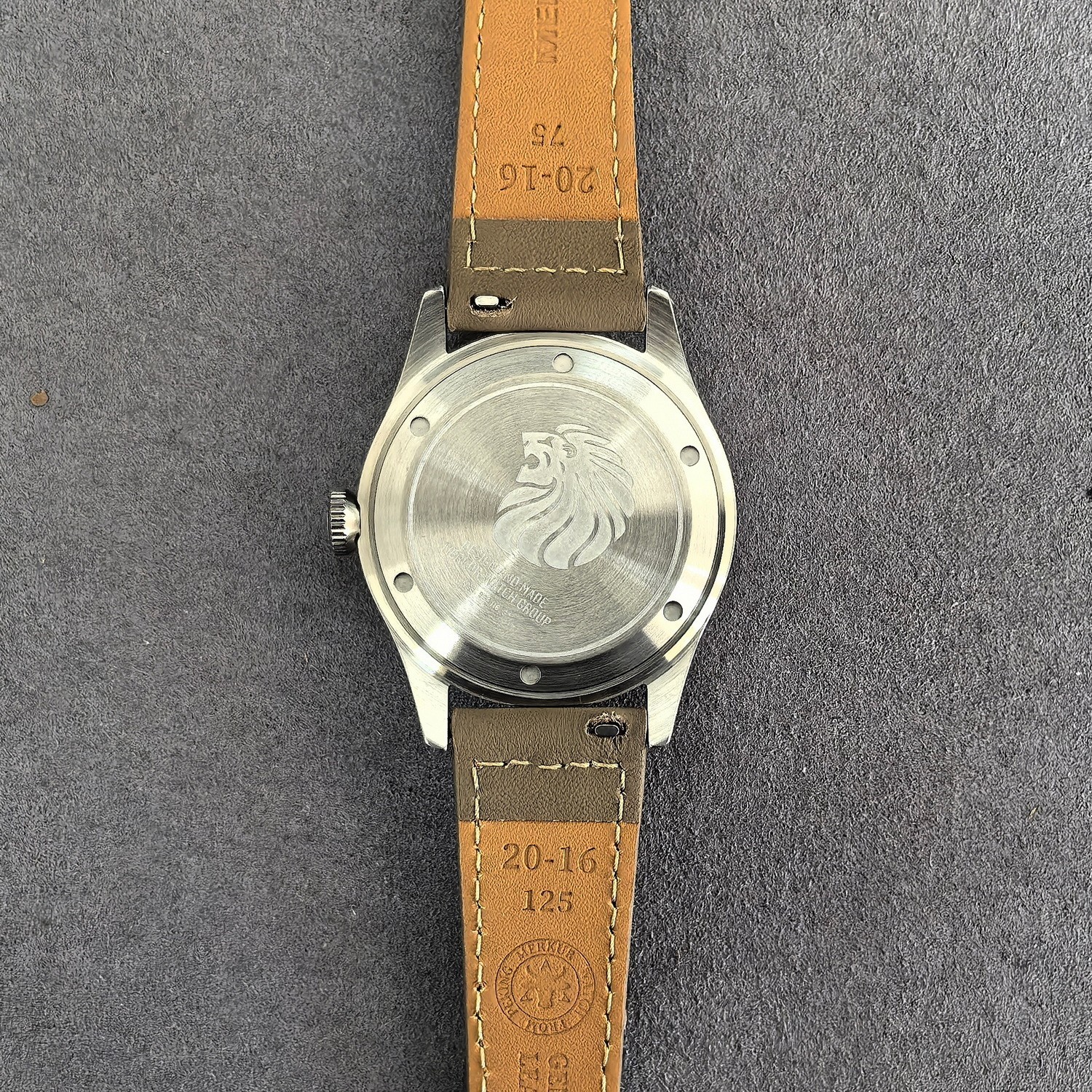 Merkur Men Pilot Watch 38mm Manual Winding Mechanical Wristwatch K1 Mirror M01D