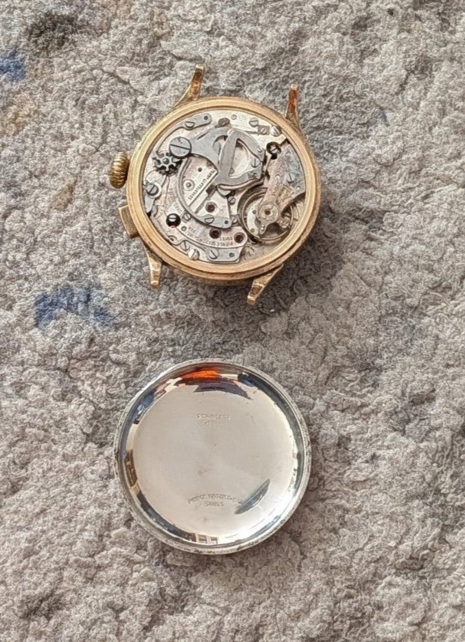 vintage swiss mechanical chronograph Pierce mono pusher single button telemeter