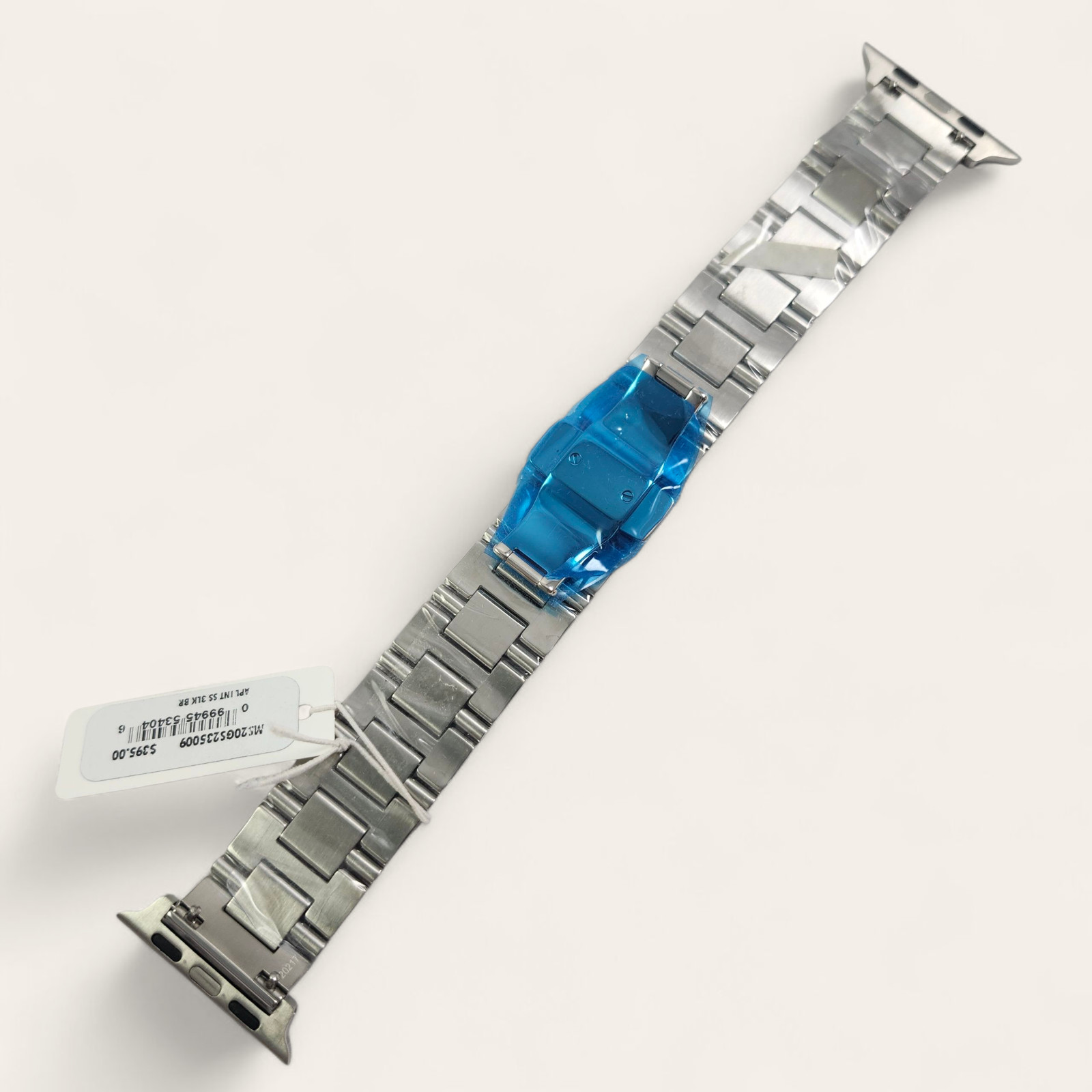 NEW Michele Apple Silver Stainless Steel Watch Band MS20GS235009 38-49mm NWT