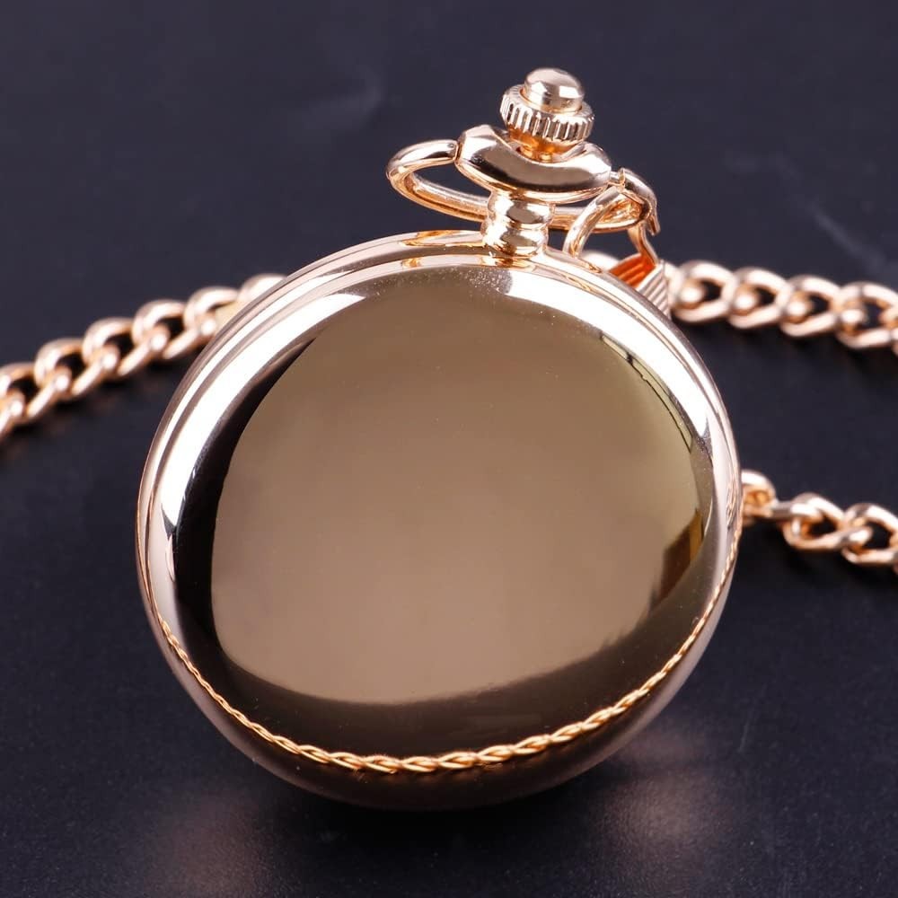 Vintage Style Pocket Watch with 37cm Chain – Ideal for Christmas & Fathers Day
