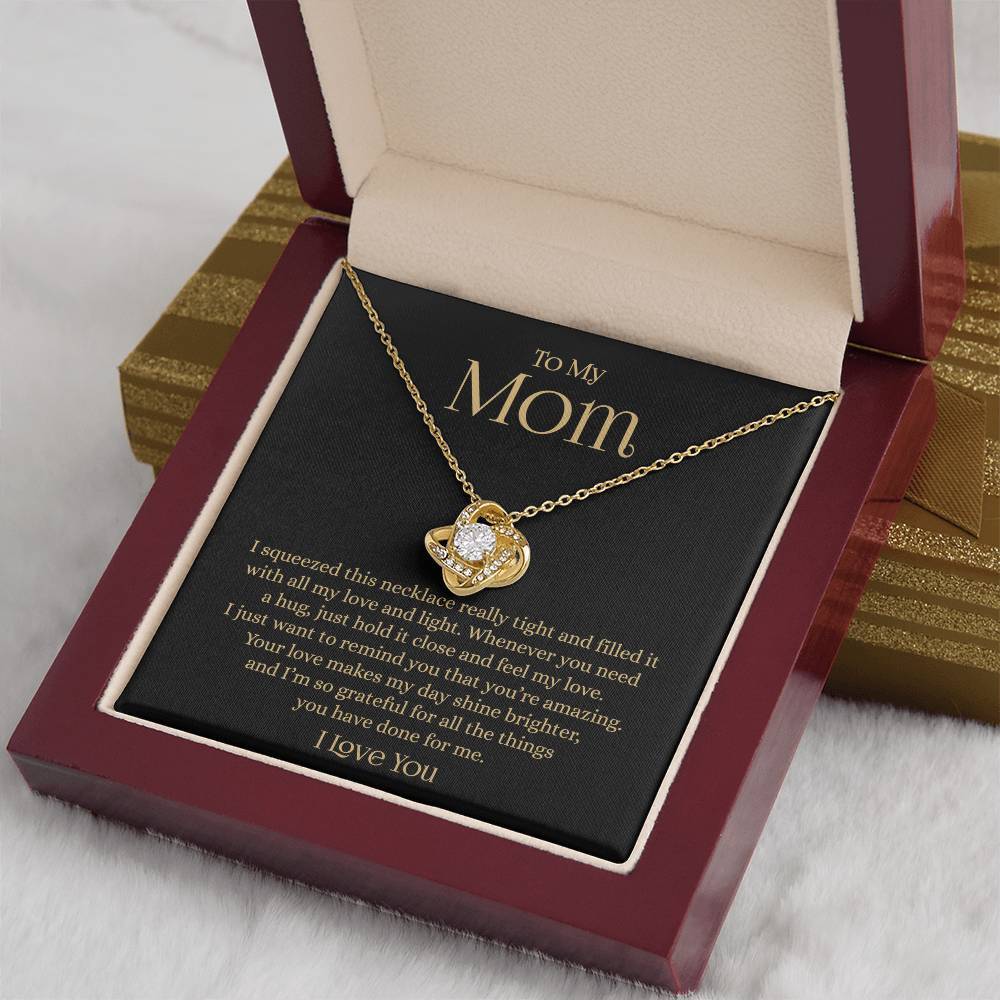 My Mom Necklace, Gift From Daughter Son, Mom Jewelry Birthday Mother’s Day Gifts