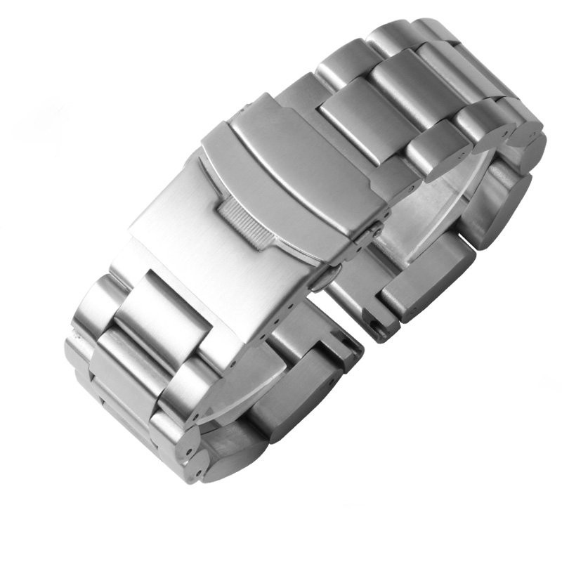 5.7mm Thick Mens Heavy Stainless Steel Watch Band Strap 22 24 26mm US Stock