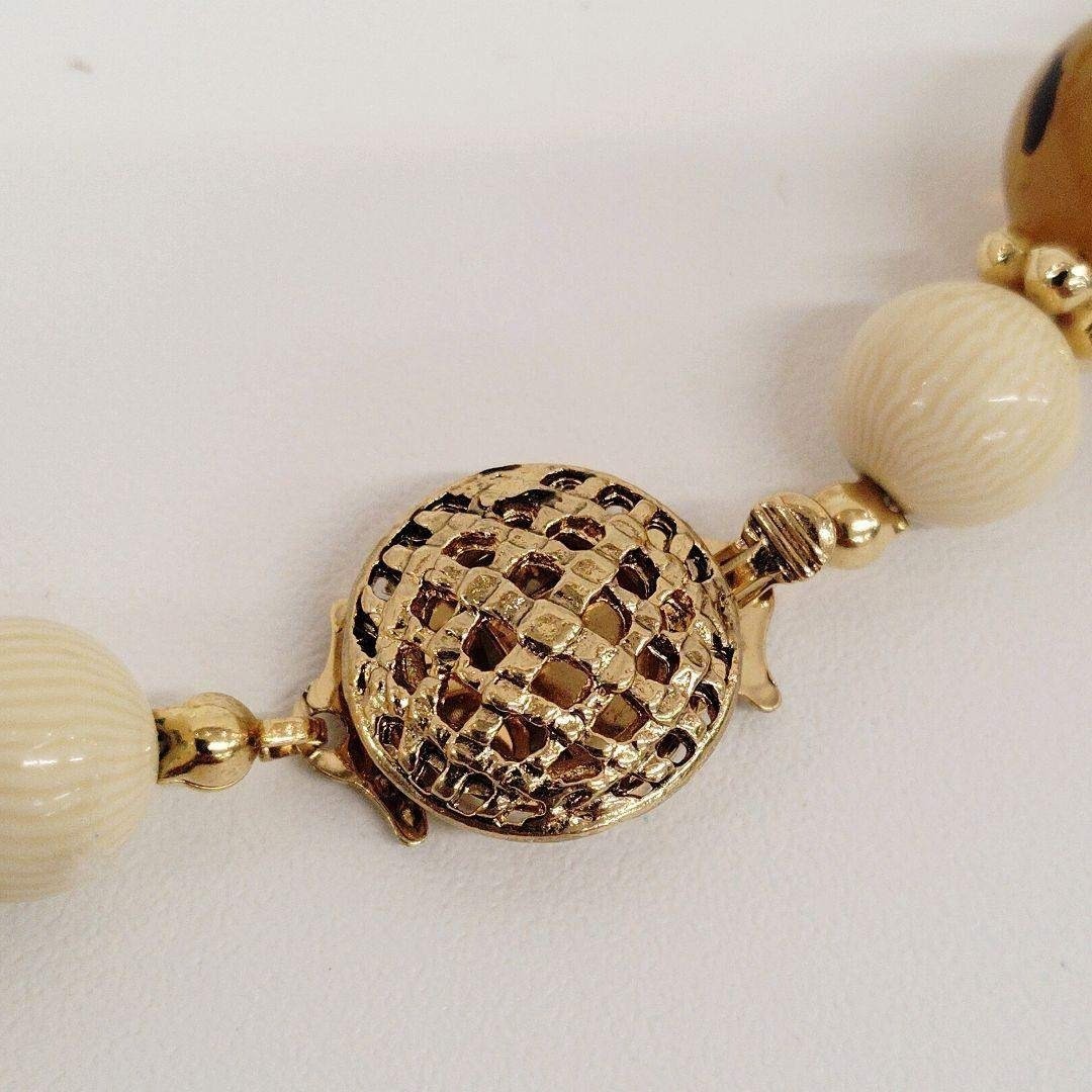 Excellent+++ AVON Vintage Necklace – Brown, Ivory, Gray, Multicolor