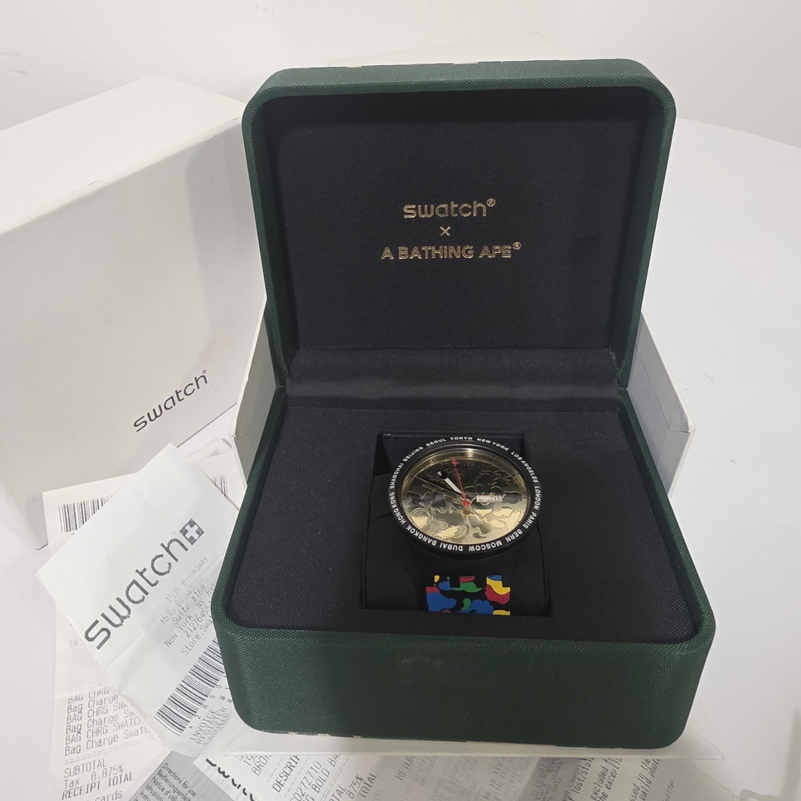 Bape Swatch Tokyo Bold Face