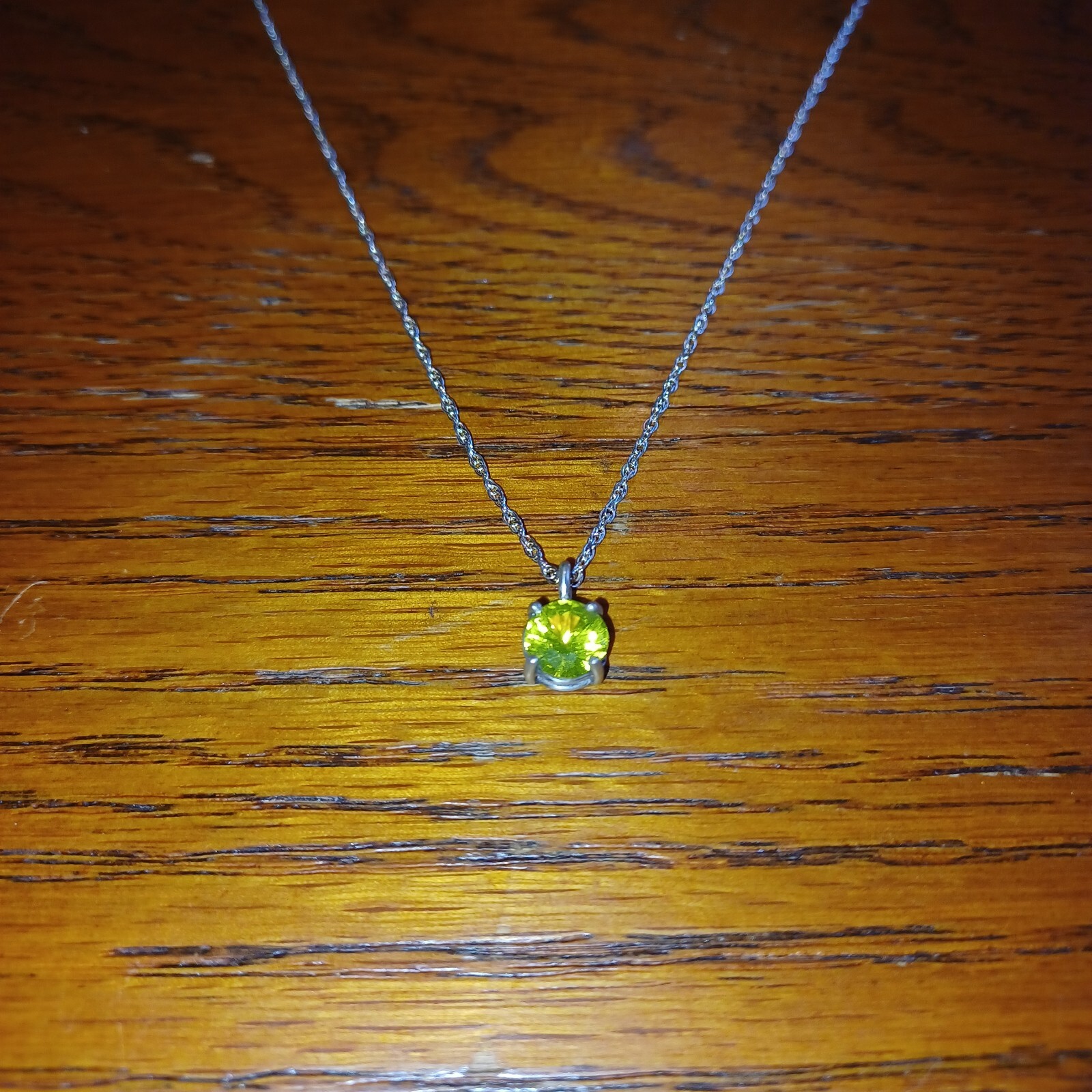 Handmade YAG Yttrium Aluminum Garnet Pendant – Sterling Silver – 18” Chain