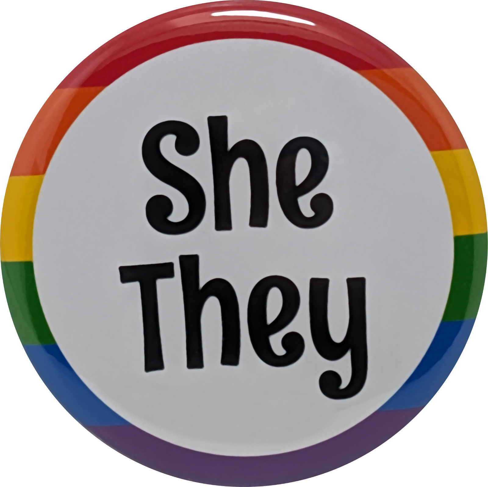 Pronoun Pins Variety Pack 1.25″ Buttons LGBTQ Pride – bulk pack of 96 pins
