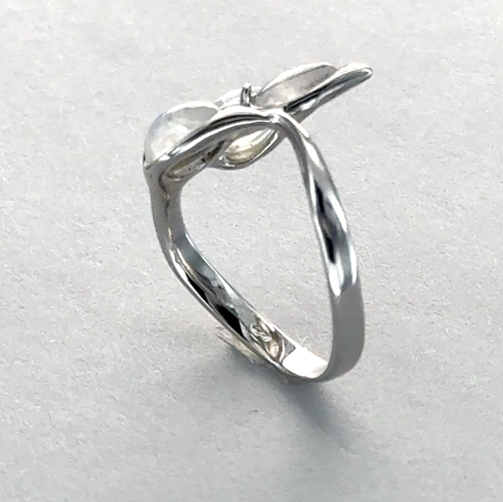 Triple Drop Rainbow MOONSTONE Leaf Ring Multiple Sizes 925 STERLING SILVER #110e