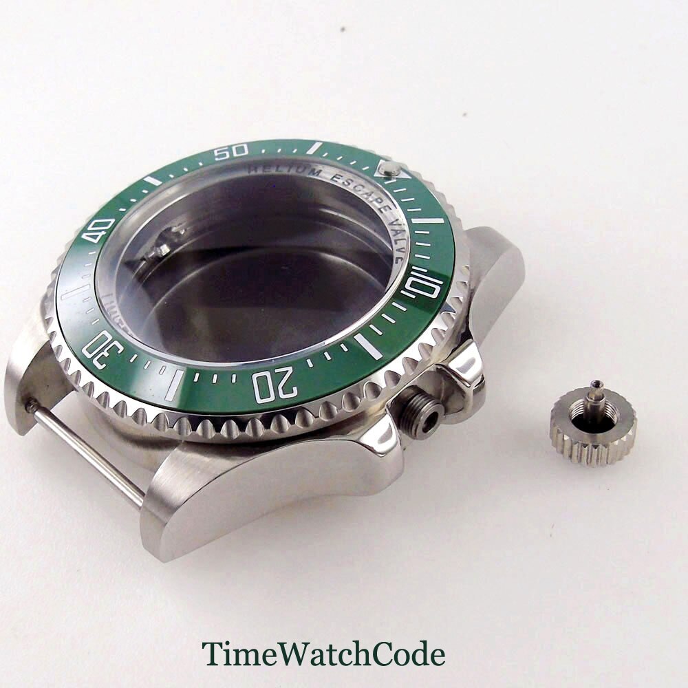 43mm Watch Case Fit SEA NH34 NH35 ETA2824 PT5000 ST2130 Ceramic/Aluminum Bezel