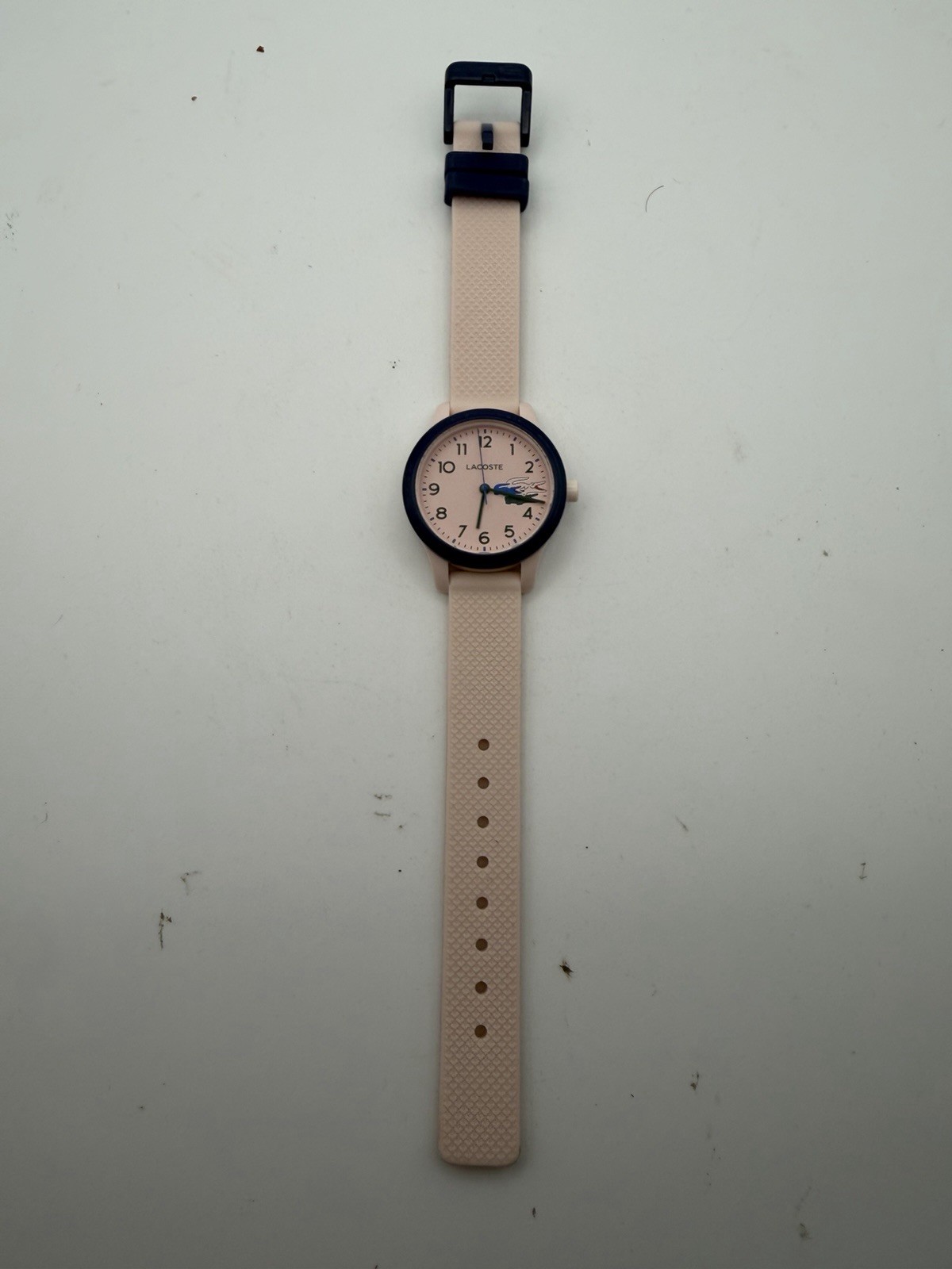 Lacoste 12.12 Holiday Capsule Kids Pink Silicone Strap Watch 30mm