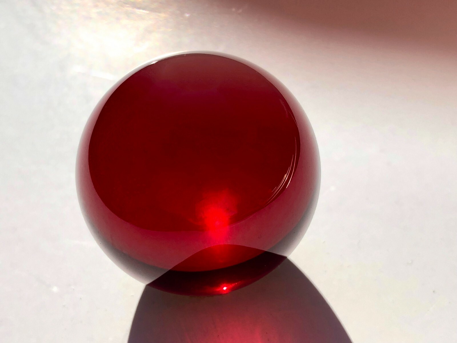 22mm Synthetic flame fusion ruby #5 Spheres Orb No Hole Created Gem