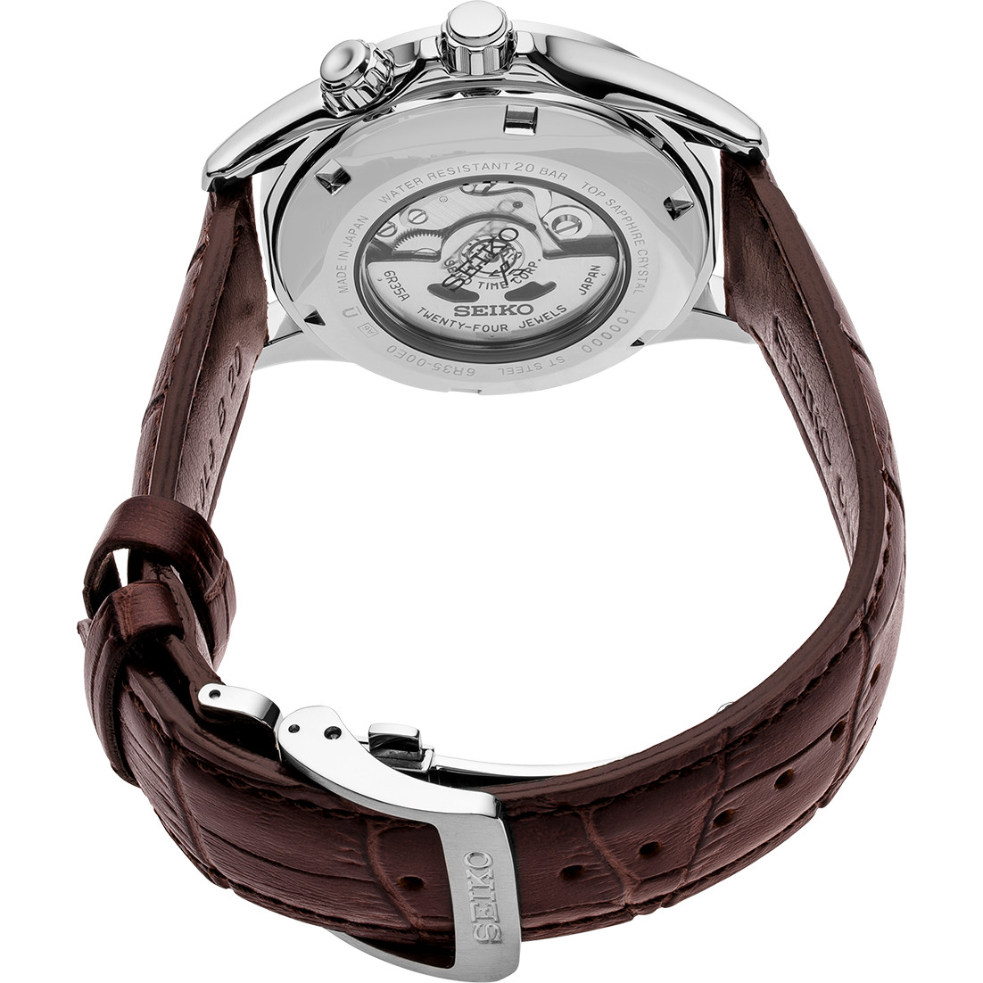 Seiko Prospex Alpinist SPB121J1 Automatic Green Dial Men’s Leather Watch