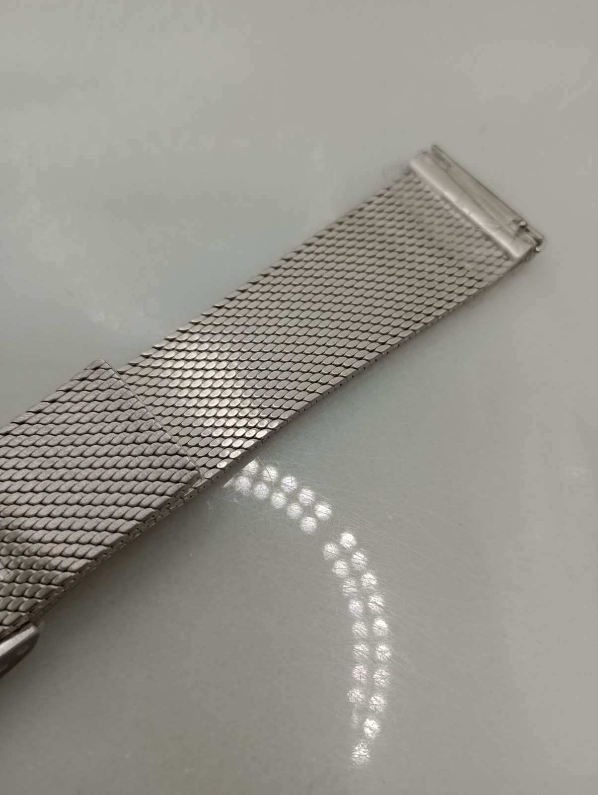 New Watchgecko 21mm Calibre 1960 Mk2 Mesh Stainless Watch Strap Bracelet 6B452