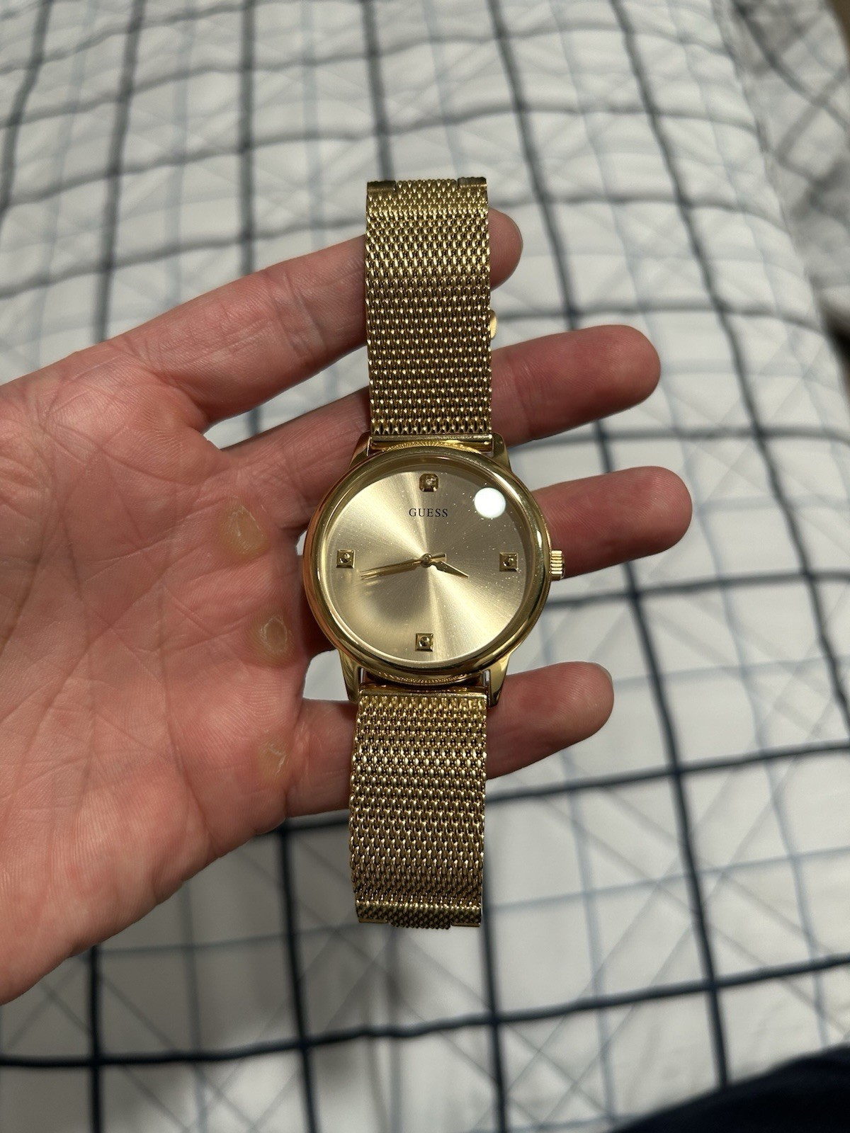 Men’s Gold Guess Watch Size Small