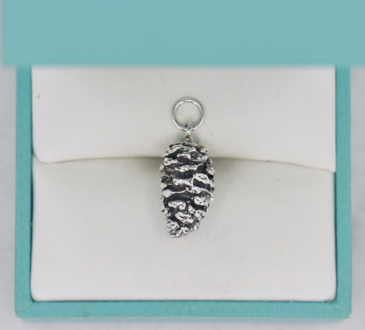 Sterling Silver Pinecone Charm, Christmas / Winter Collection