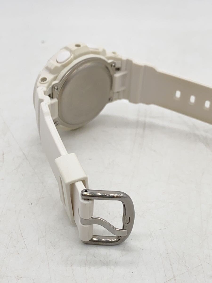 CASIO Solar Wristwatch BABY G Digital Analog PUP WHT