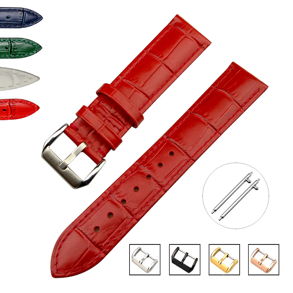 Quick Release Genuine Leather Watch Strap Band 12 14 16 17 18 19 20 22 23 24mm