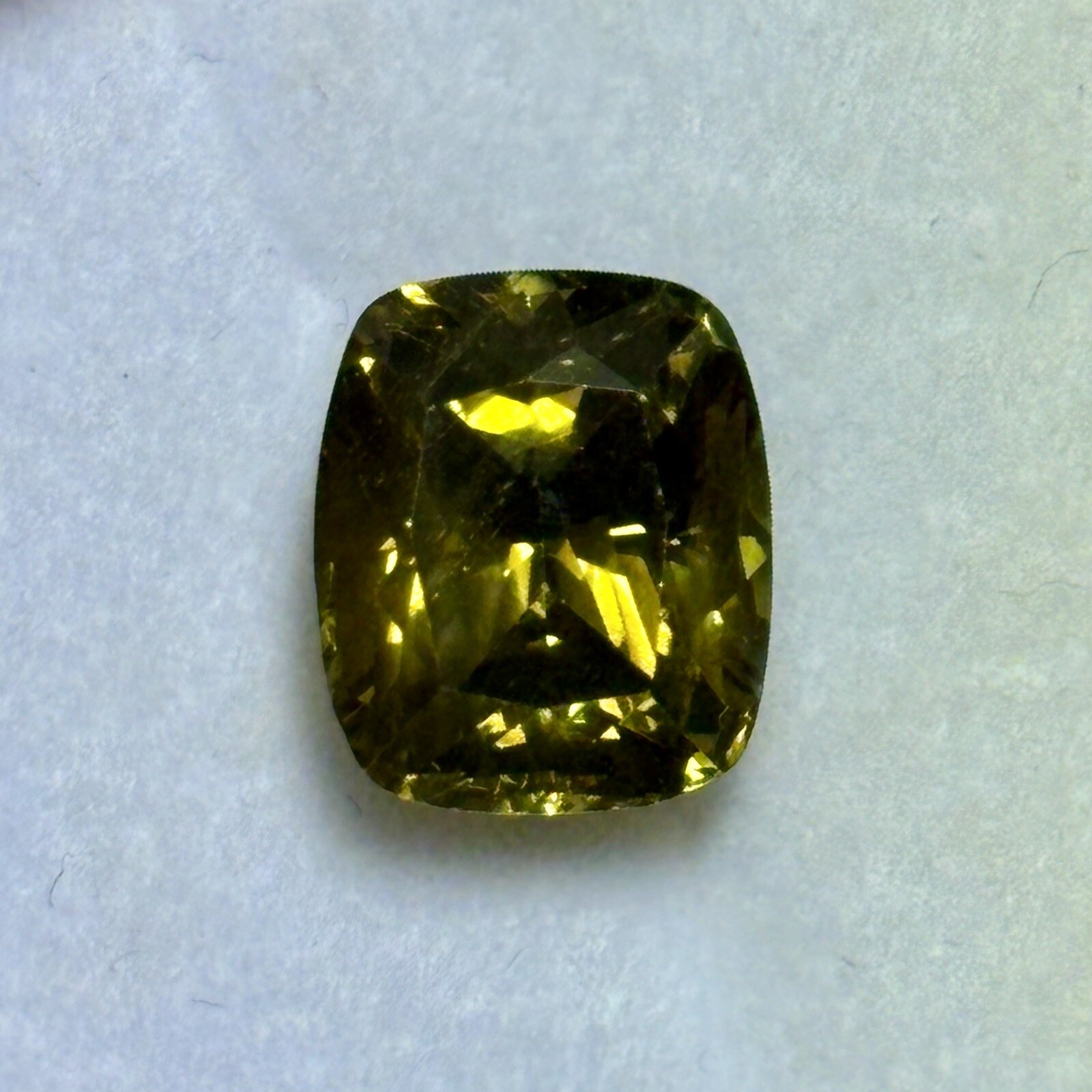 Chrysoberyl Natural 6.50 Carat Genuine Loose Gemstone Sri Lanka 10.5x9mm Cushion