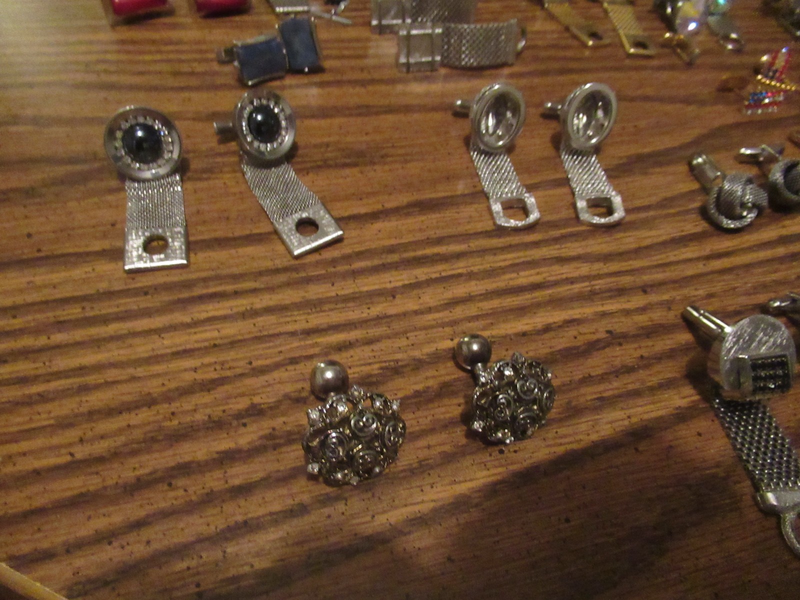 Lot of Tie pins tacks Clips Cufflinks more vintage