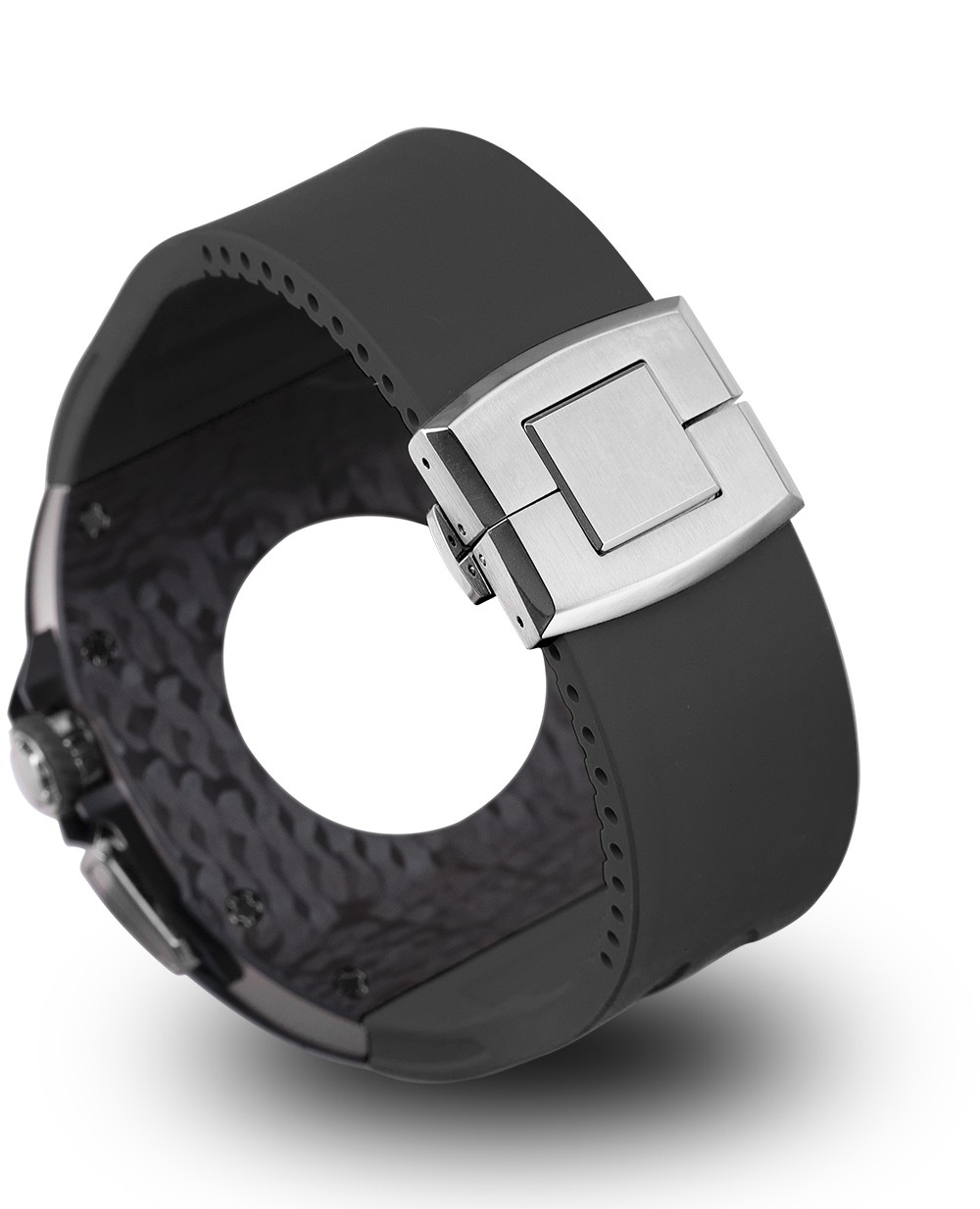 Luxury Titanium Carbon Fiber Case Rubber Band Mod Kit For Apple Watch Ultra 49MM