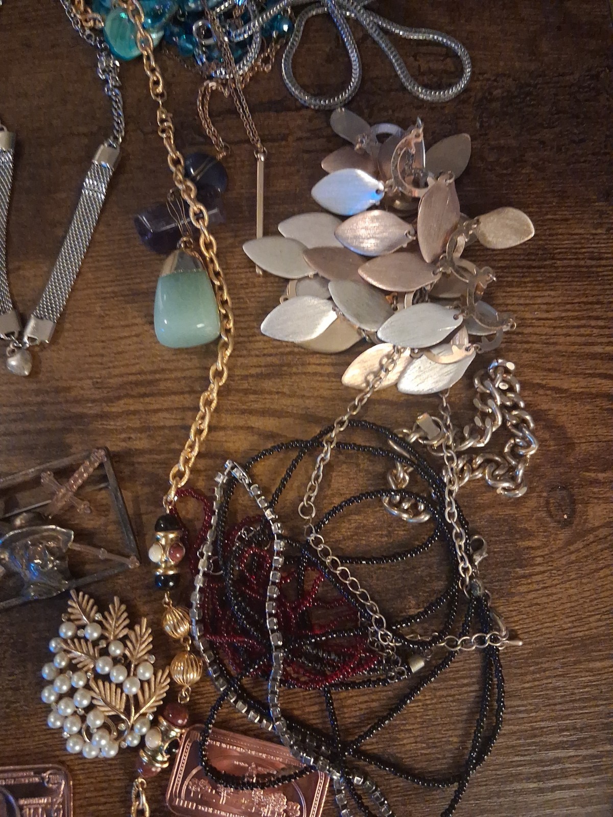 Assortment Costume Jewelry & Other Vintage Items Including 2 Ounces 999 Copper