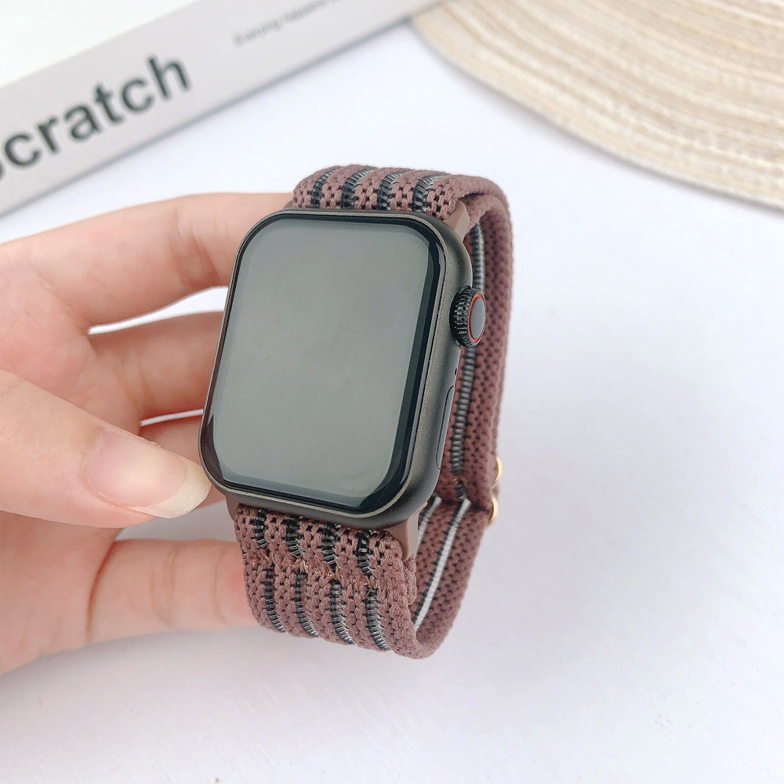 Nylon Mesh Watch Band For Apple iWatch Series 9 8 7 6 5 4 3 2 1 SE Ultra Ultra 2