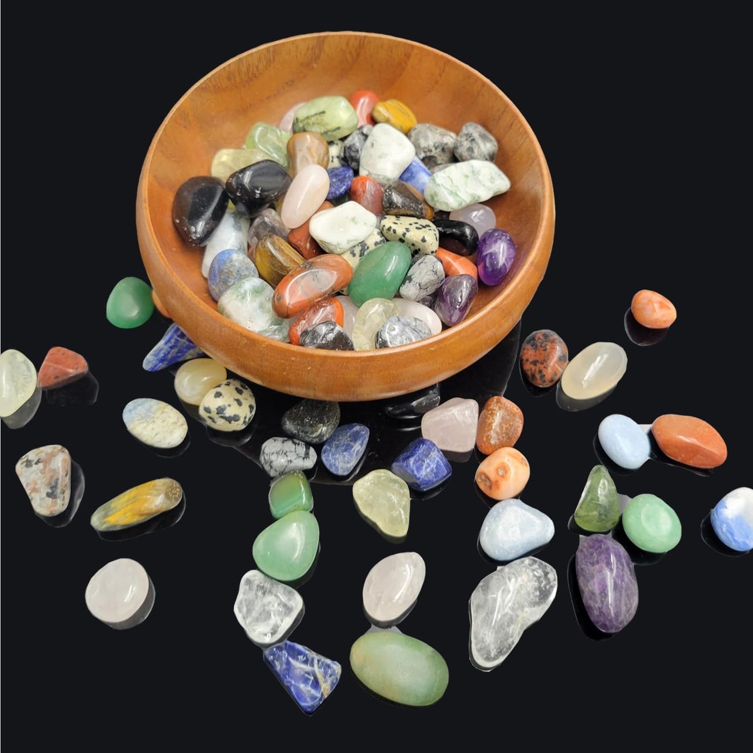 15+ Kinds 100pcs Assortment Healing Stones Mixed Tumbled Polished Stones for …