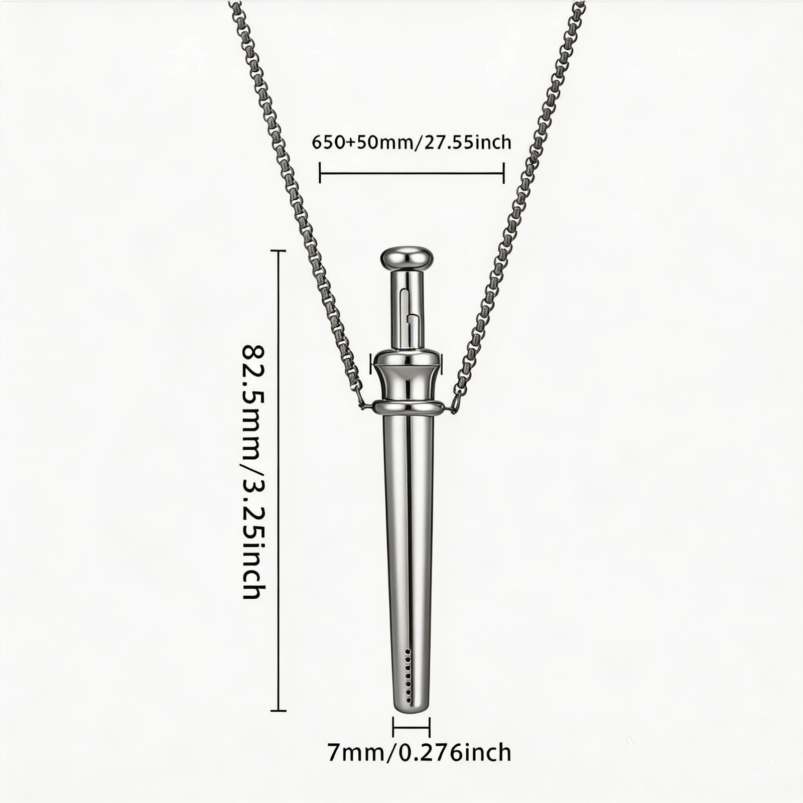 Incognito Clone Bump Snuff Straw Necklace In Rose Gold Large New
