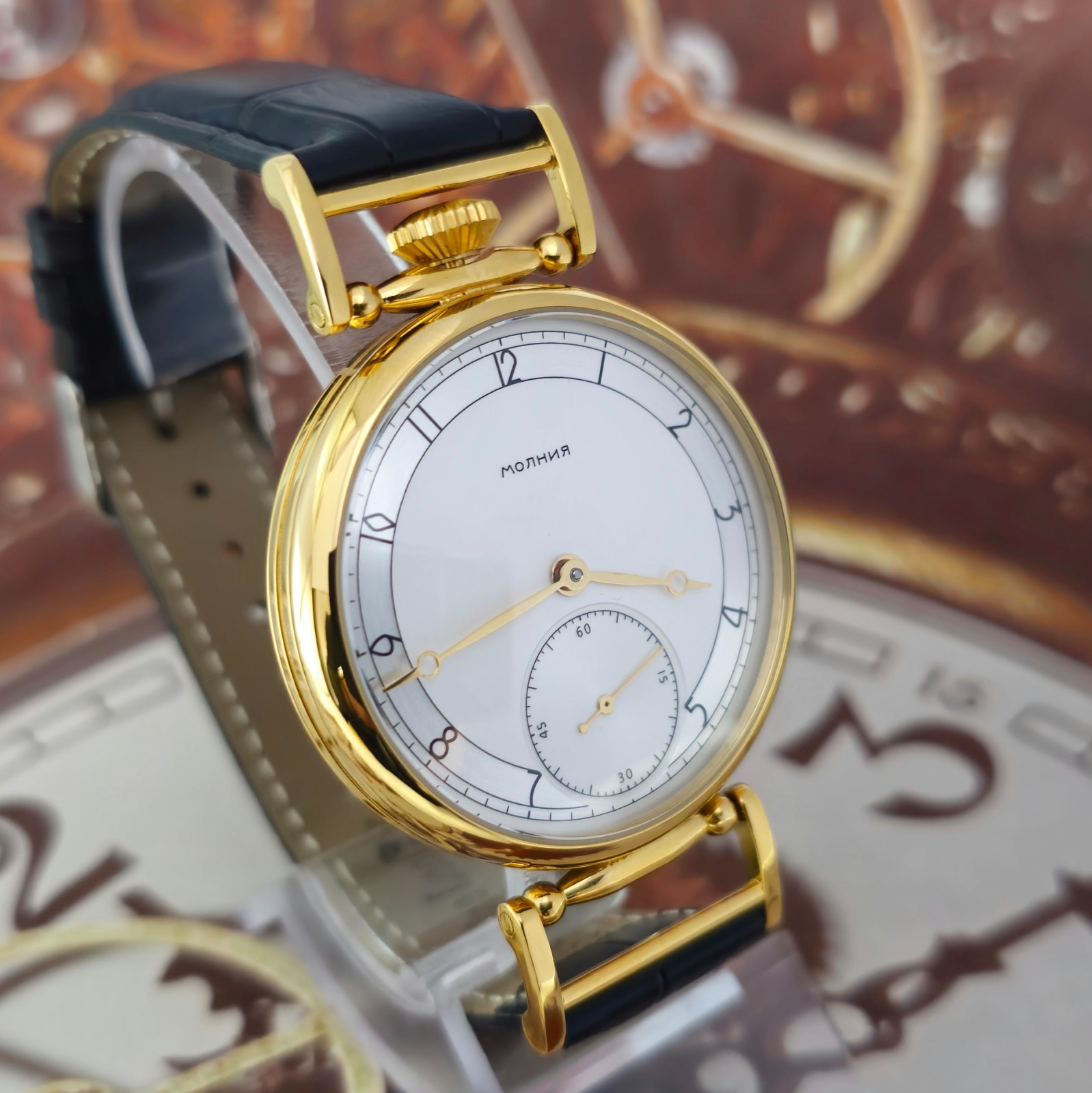 Vintage Watch USSR MARRIAGE Silver Dial MOLNIJA 3601 mechanism 15J 1955 year
