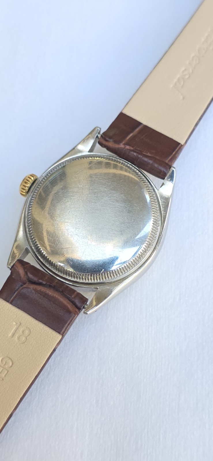 Vintage 1950’s Rolex Oyster Perpetual Ref 6085 Two Tone 34mm Men’s Watch