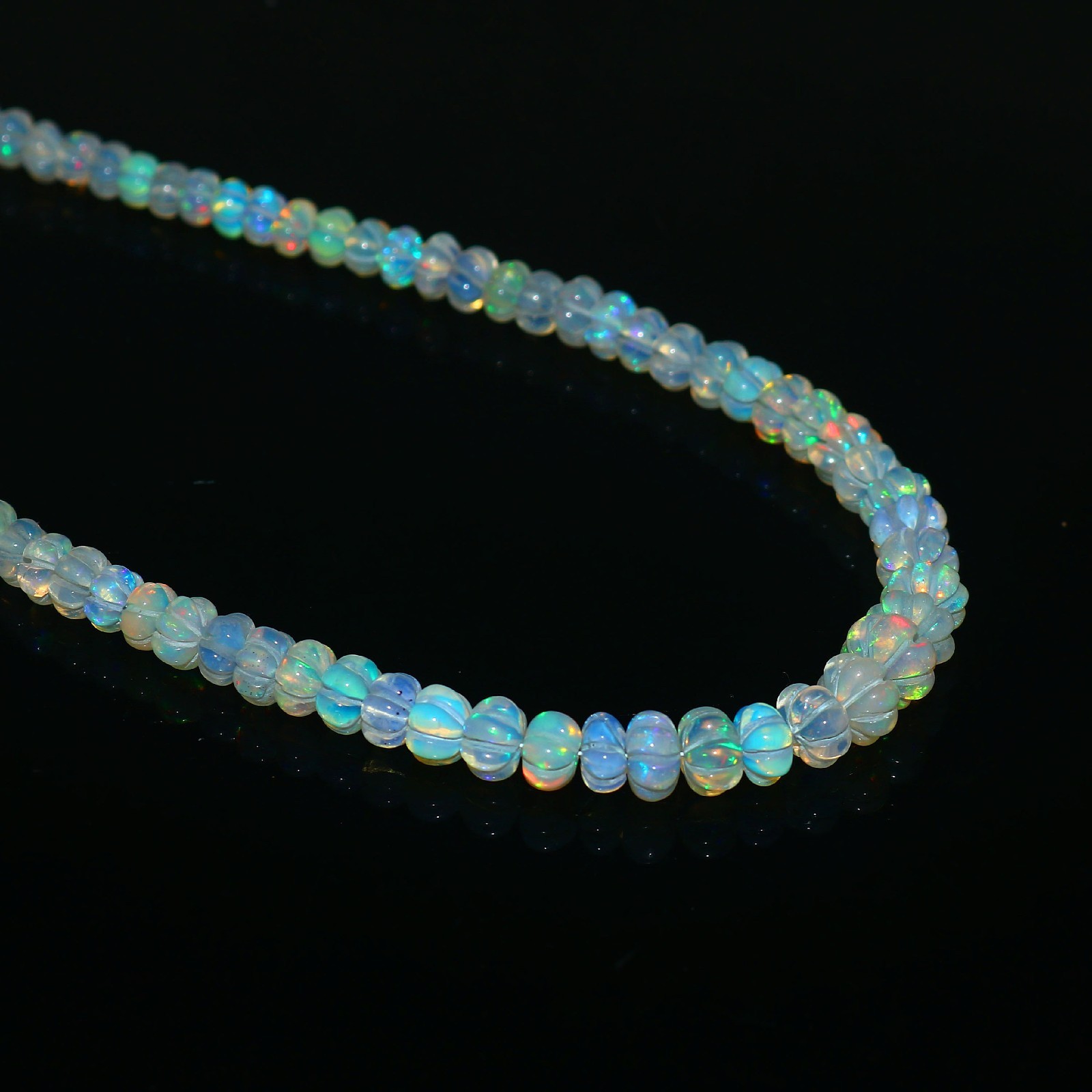 Gemstone Opal Beads Pumpkin Opal Beads Multi-Color Opal Necklace Gift For Friend