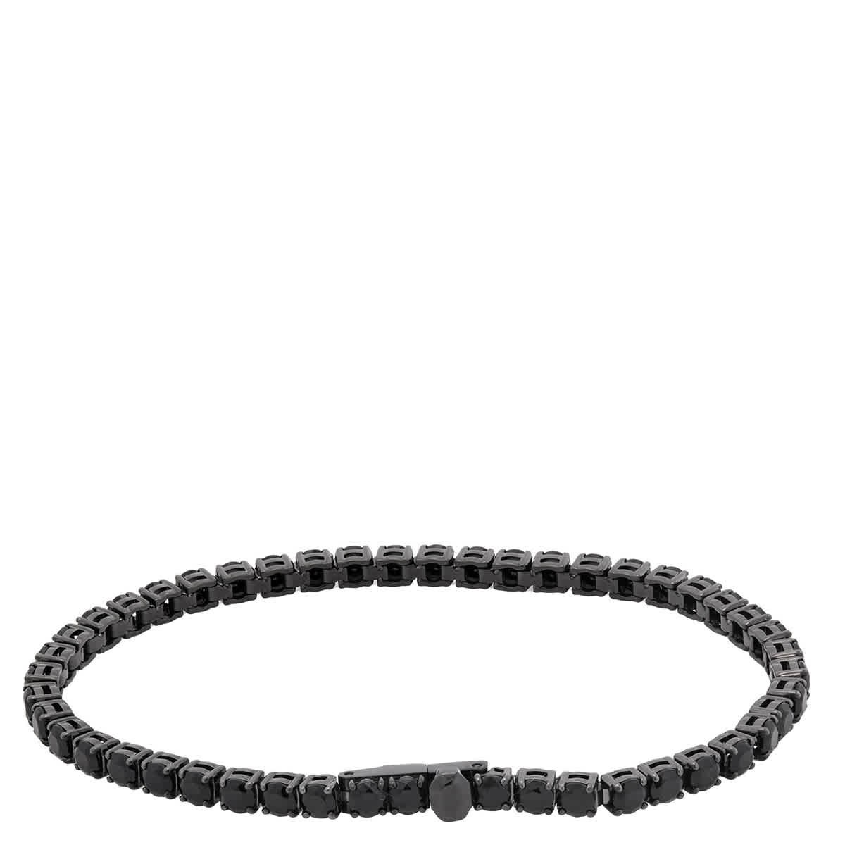 Swarovski Matrix Ruthenium Plated Tennis Bracelet, Size XL