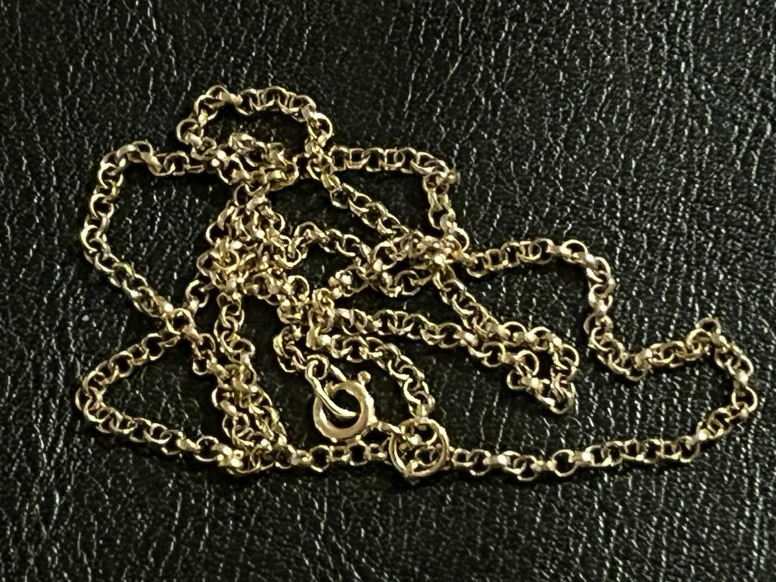 9 k YELLOW GOLD Belcher Chain 45.5 cm