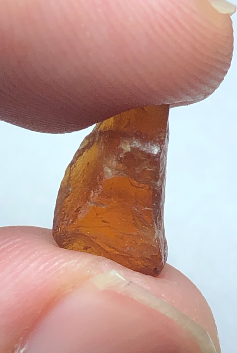 59 carat Natural facet rough quality hessonite garnet from Africa loose gemstone