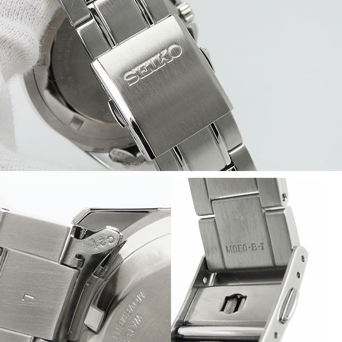 Seiko Chronograph 8T63 00D0 Men’s Quartz Watch Black Dial SS Black Battery Opera