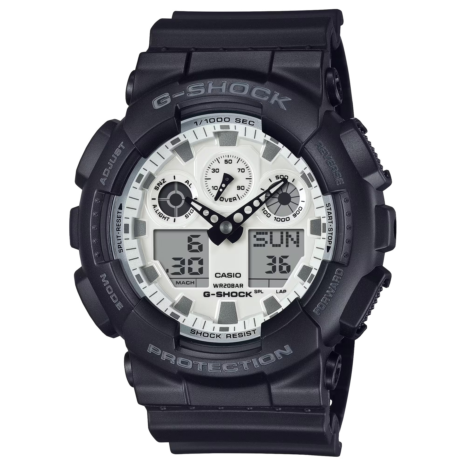 CASIO G-SHOCK GA-100WD-1A GA100WD-1A WHITE DIAL MEN’S WATCH