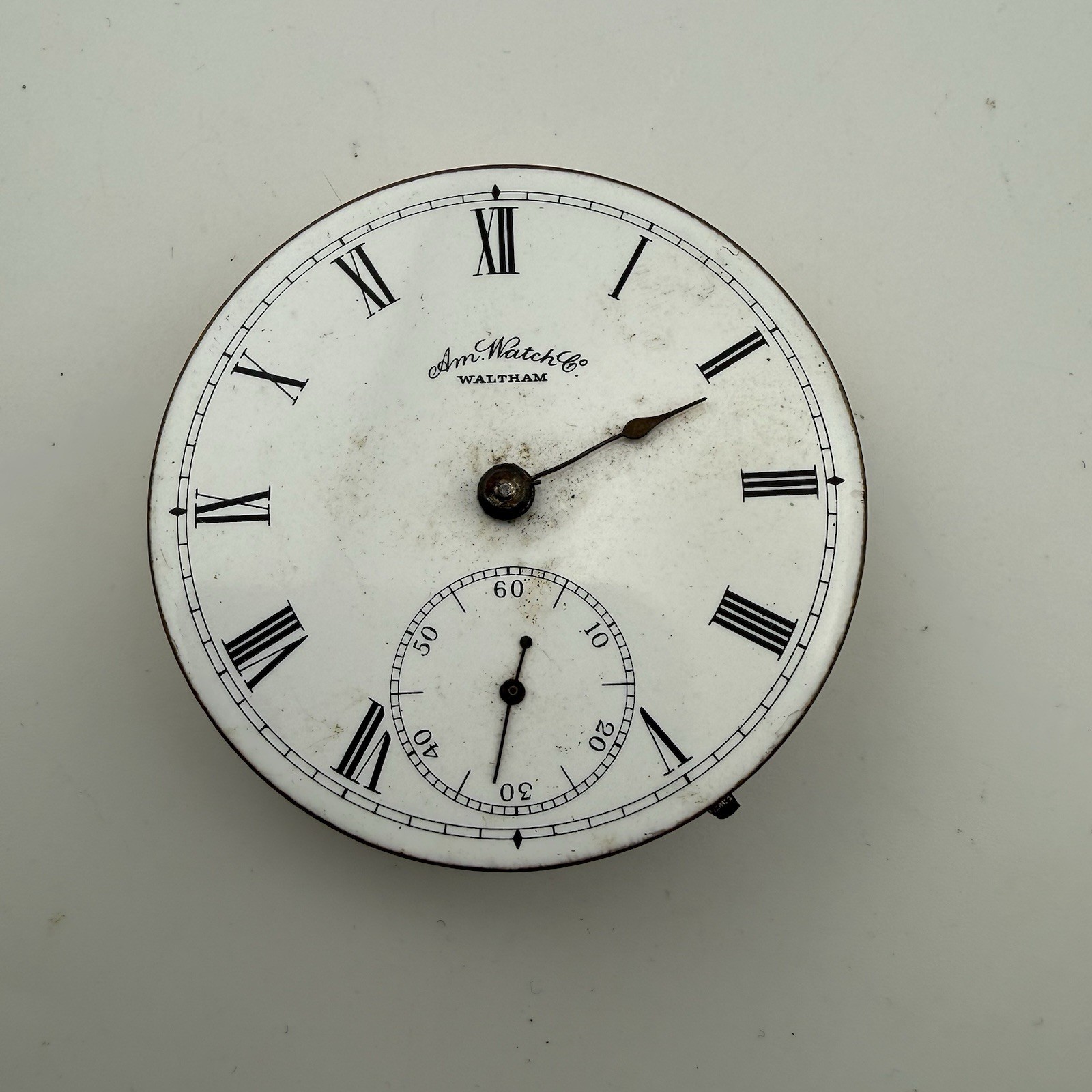 c1885 Waltham Sterling Grade 7J 18S Model 1877 Pocket Watch Movement & Dial