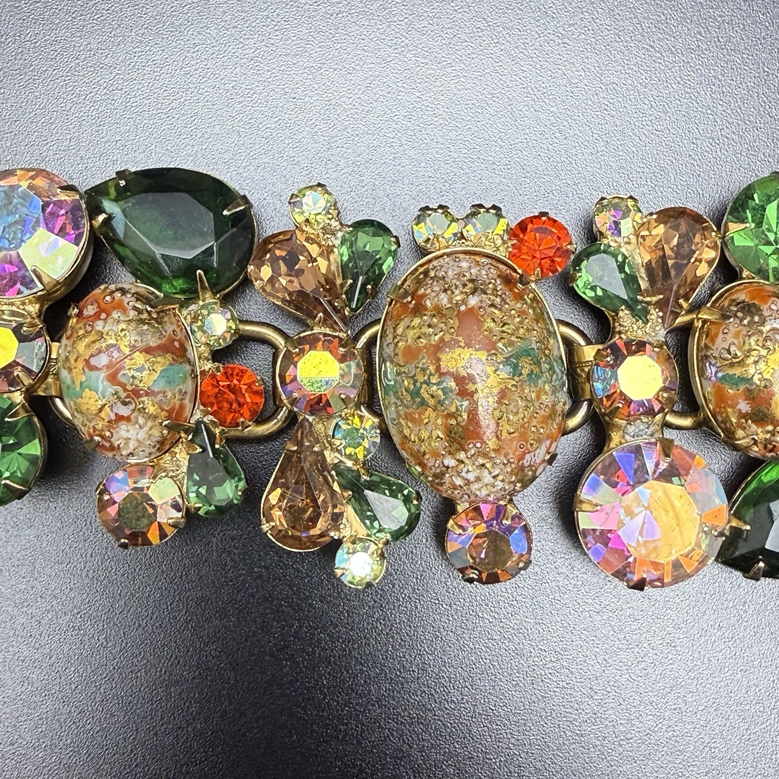 Vintage Juliana D&E Stipple Easter Egg Bracelet Brooch Clip Earrings Book Set
