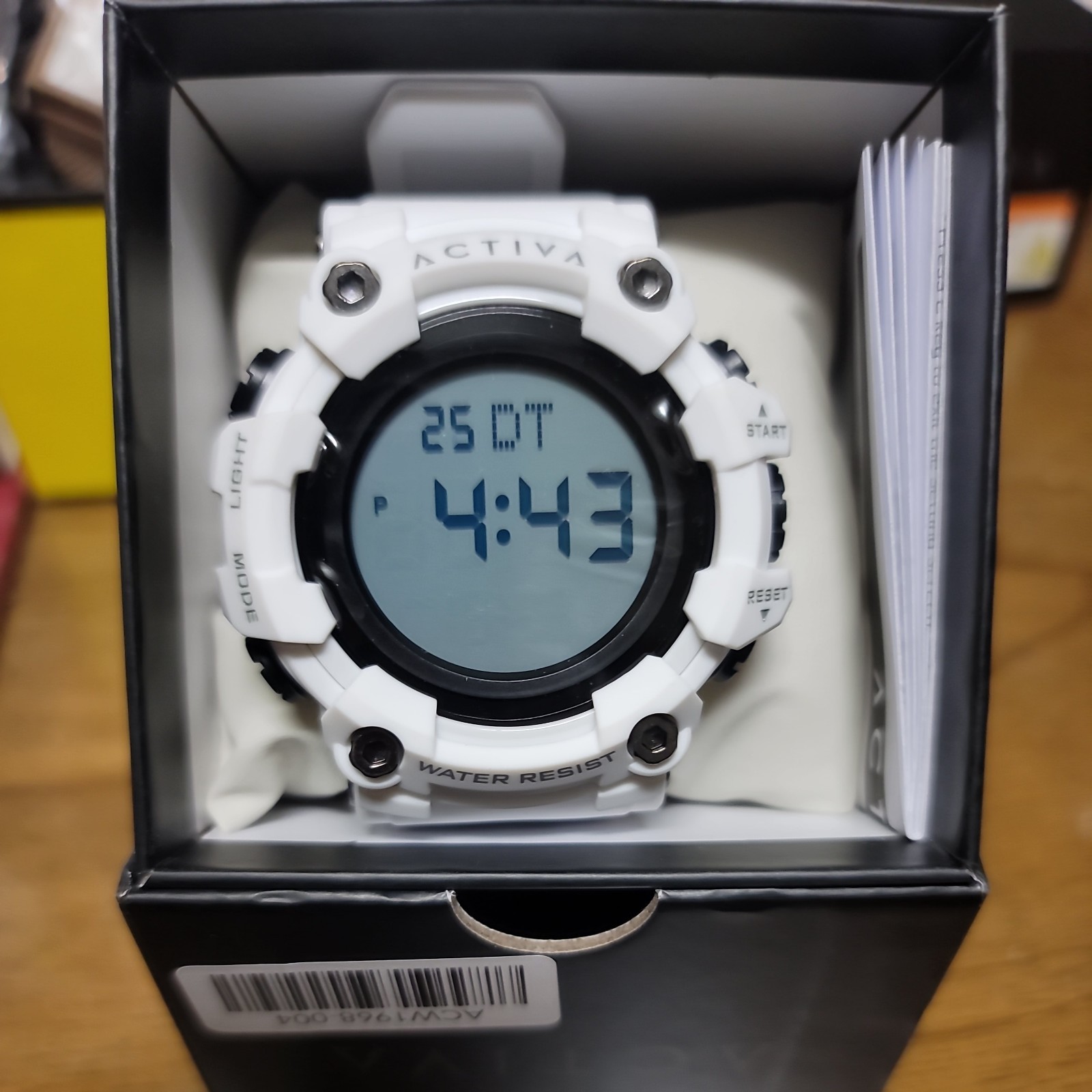 Activa Kadron X Invicta Digital Watch 53mm White ACW1968-004 New