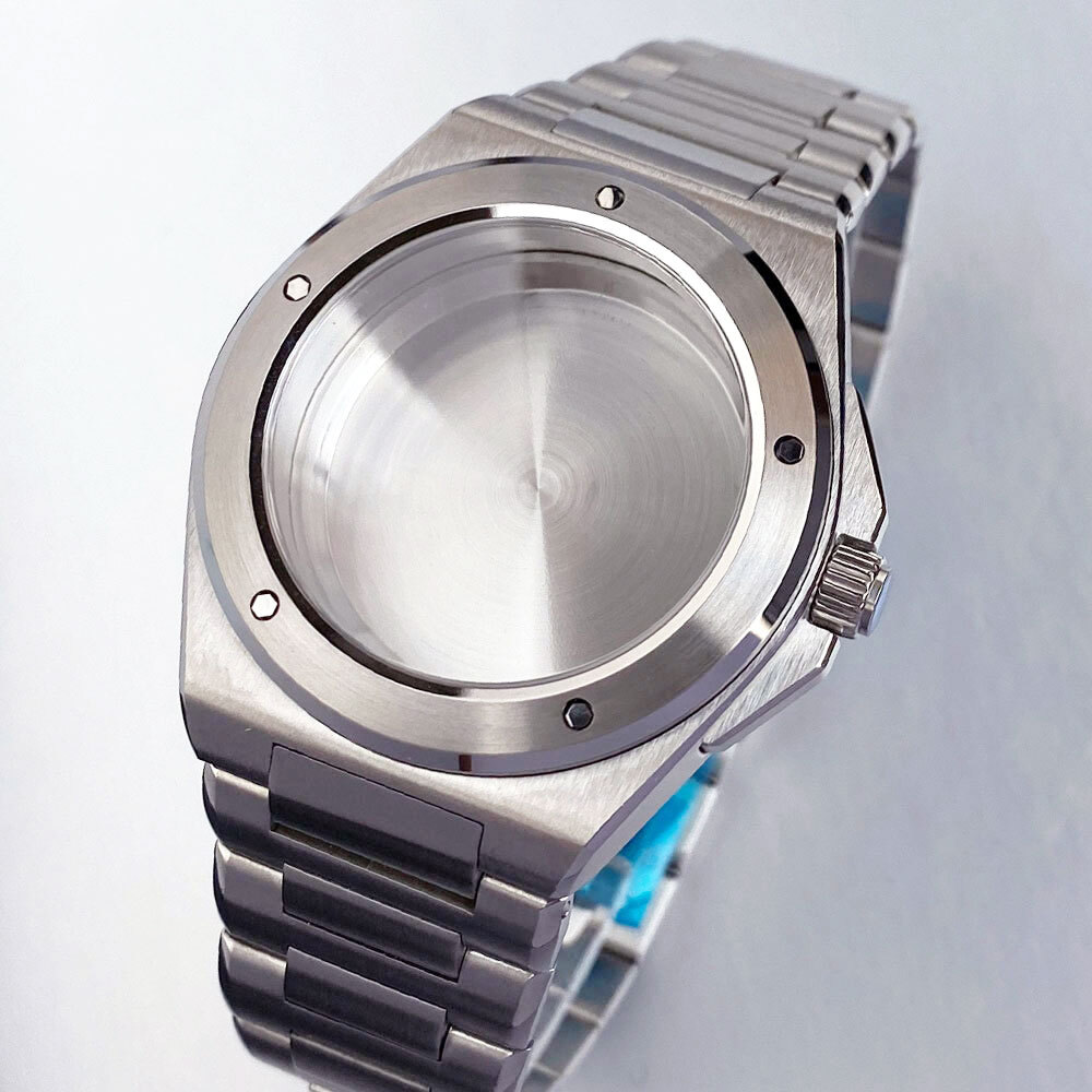 40mm Steel Case Fit for Engineer NH35 ETA2824 PT MenWatch Parts Sapphire Crystal