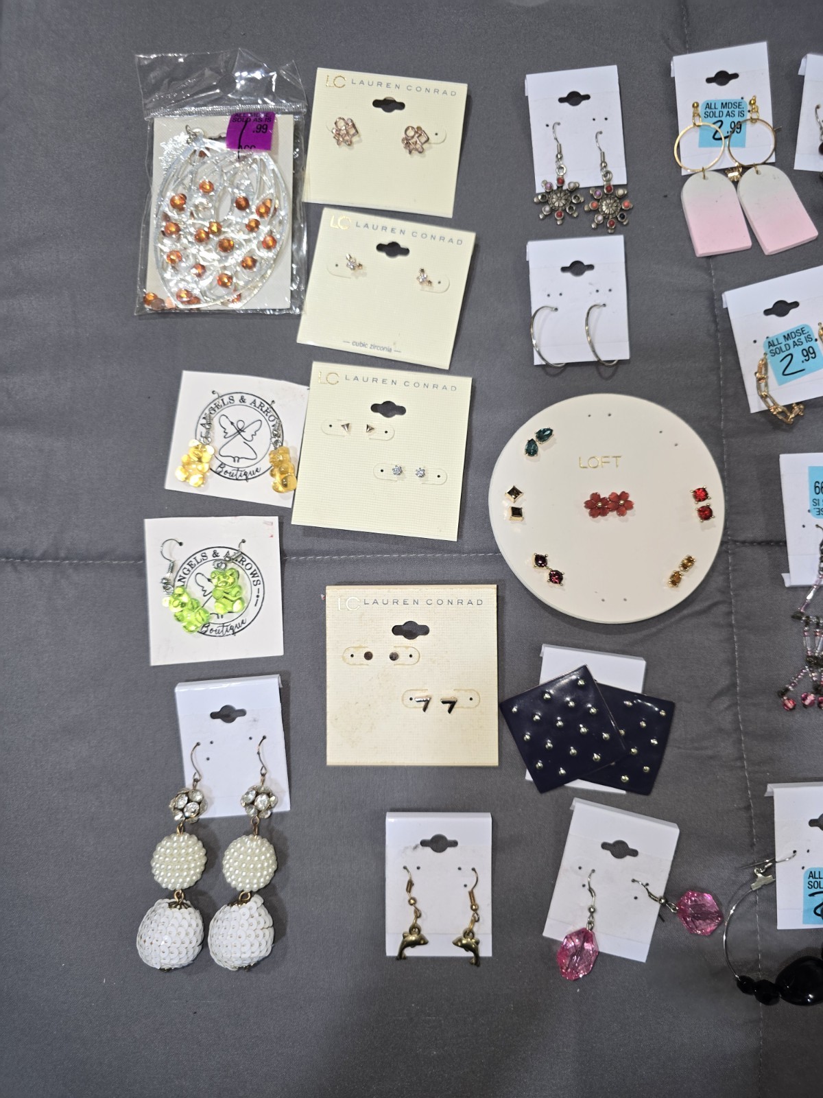 Huge Earrings Lot 42 Pr, 14 Rings Reseller Lot.