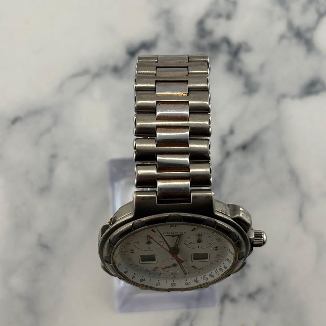 LONGINES Ana Digi Quartz 4009 Watch 40mm 19cm 7.5in Mens Working Rare